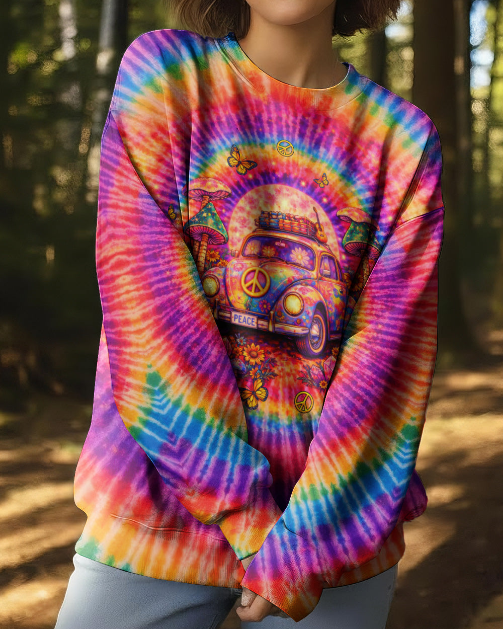 RUNNING AGAINST THE WIND CAR SWIRL ALL OVER PRINT  - TLTW2502261