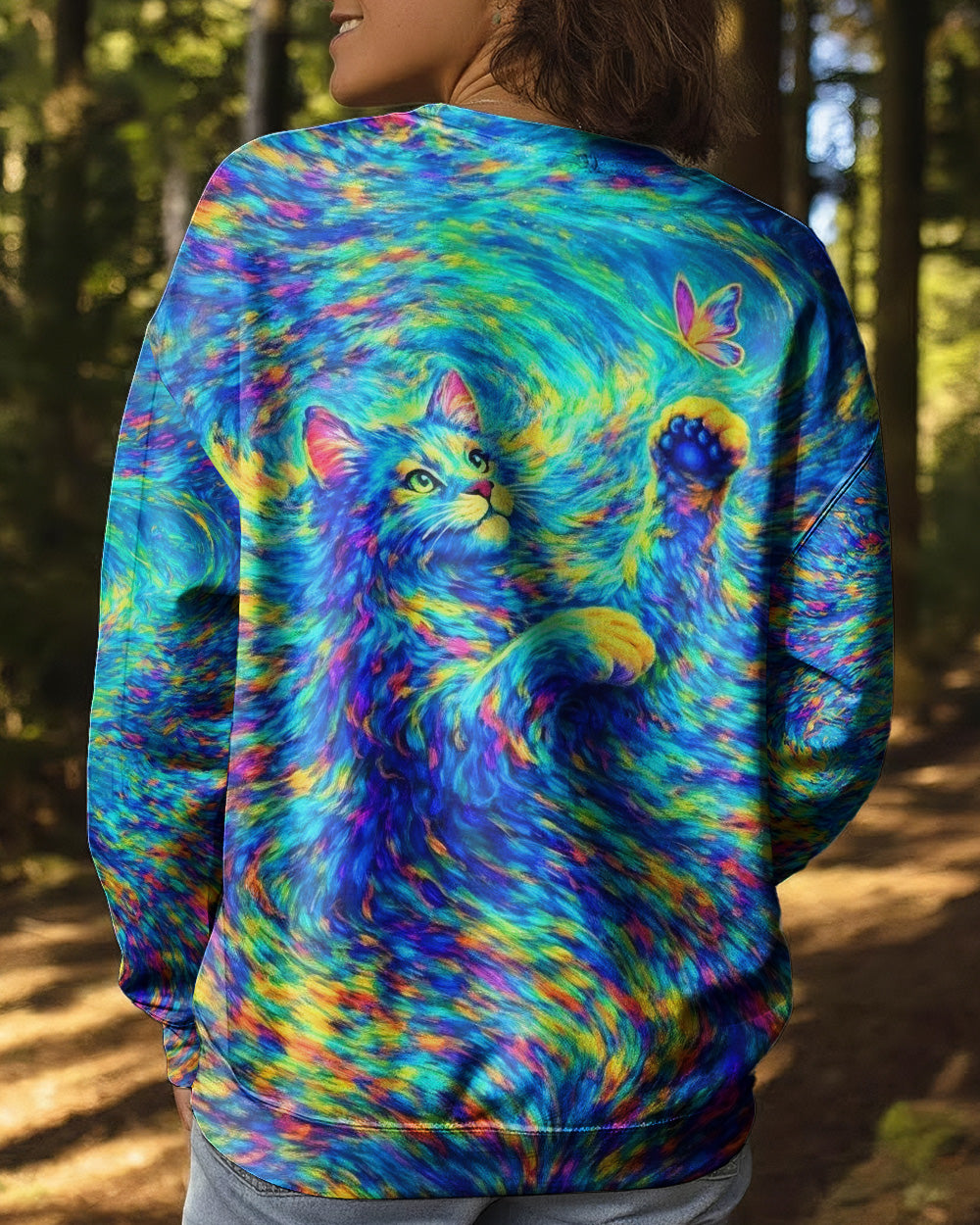 AURORA SPIRIT CAT ALL OVER PRINT - YHHG2402261