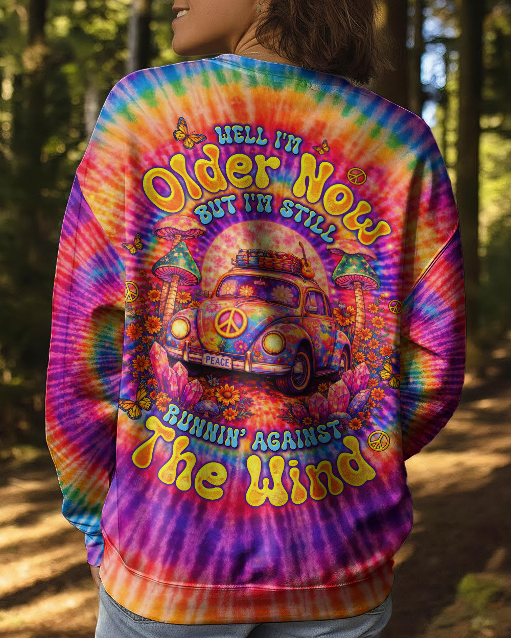 RUNNING AGAINST THE WIND CAR SWIRL ALL OVER PRINT  - TLTW2502261