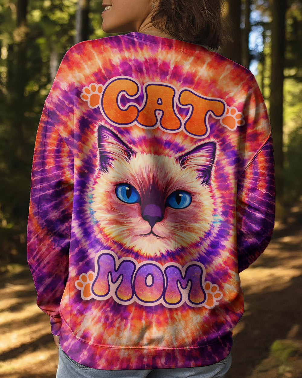 CAT MOM SWIRL ALL OVER PRINT  - TLNT0403261