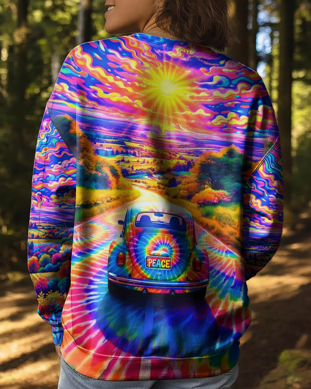 RADIANT HIPPIE CAR ALL OVER PRINT - YHHG0402263