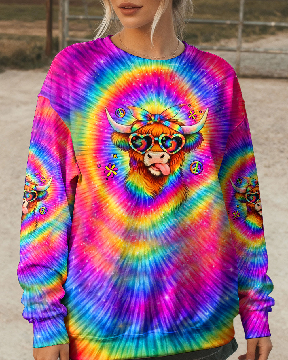 APPARENTLY I HAVE AN ATTITUDE WHO KNEW COW ALL OVER PRINT - YHHG2502262