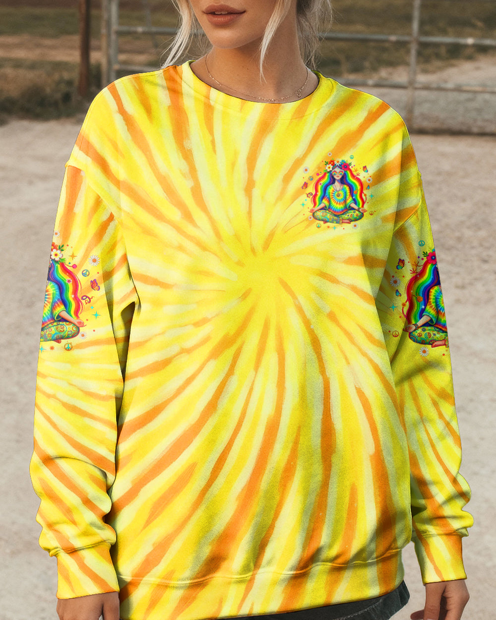 SOME GIRLS ARE JUST BORN WITH HIPPIE SOULS ALL OVER PRINT - YHLT0502262