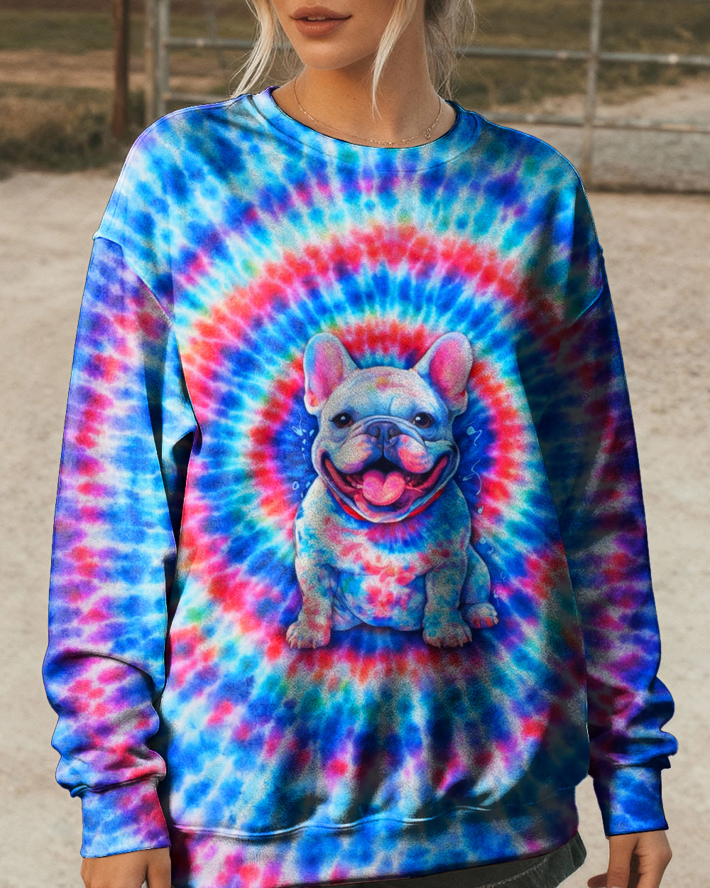 FRENCH BULLDOG SWIRL ALL OVER PRINT - TLNO0903261