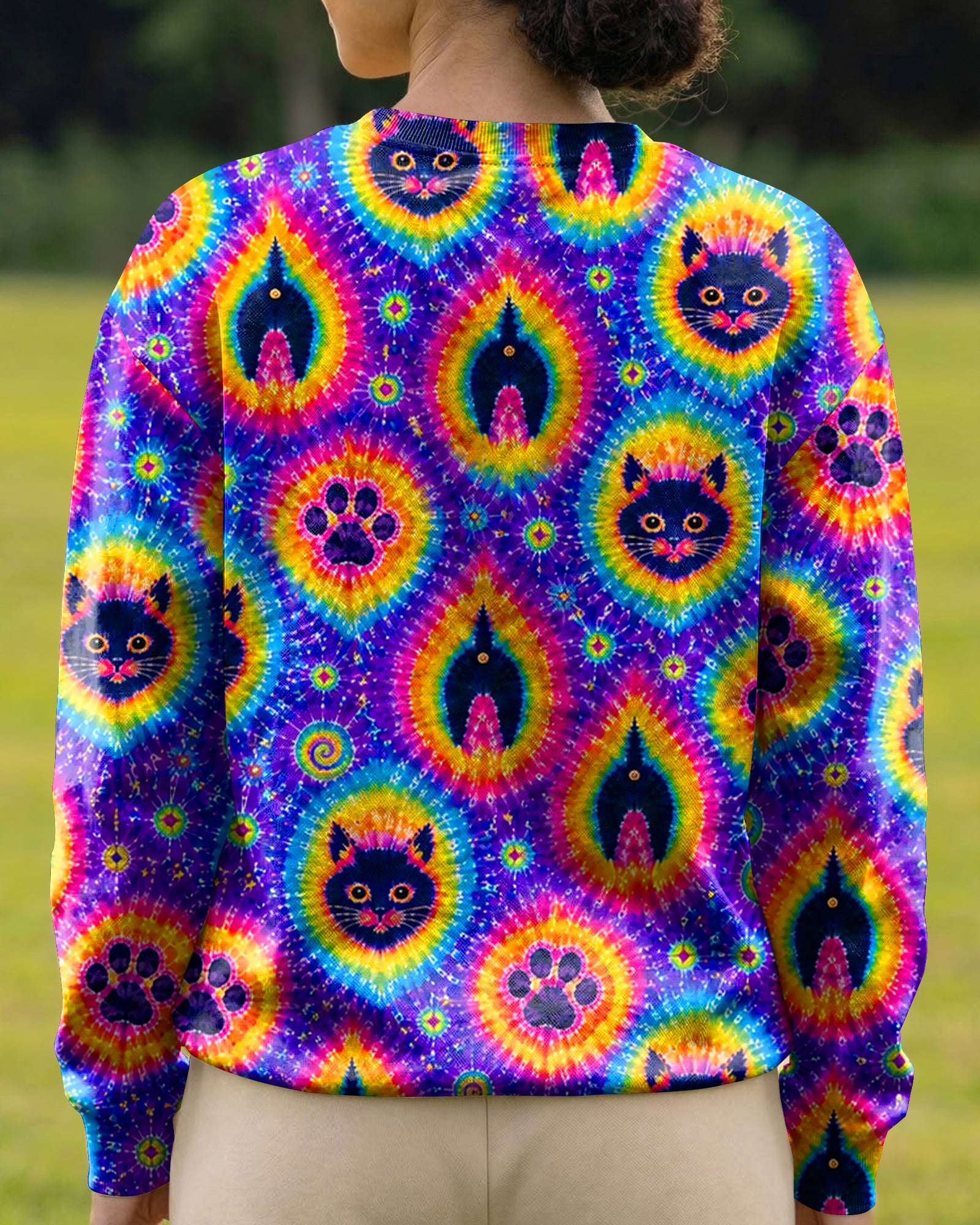 FUNNY CAT PAW PRINT ALL OVER PRINT - TLHN0907261