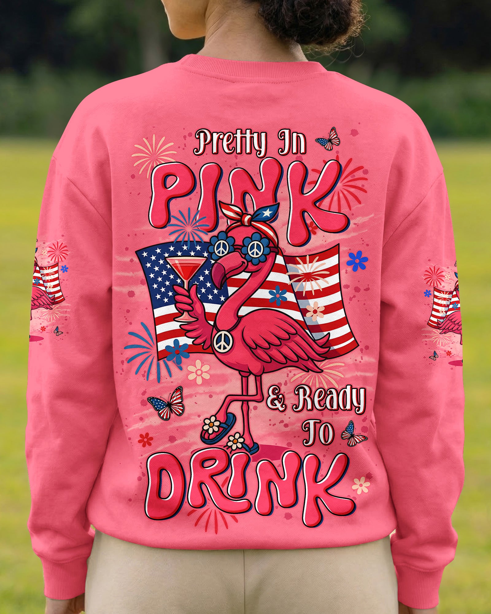 PRETTY IN PINK FLAMINGO ALL OVER PRINT - TYLN3003262