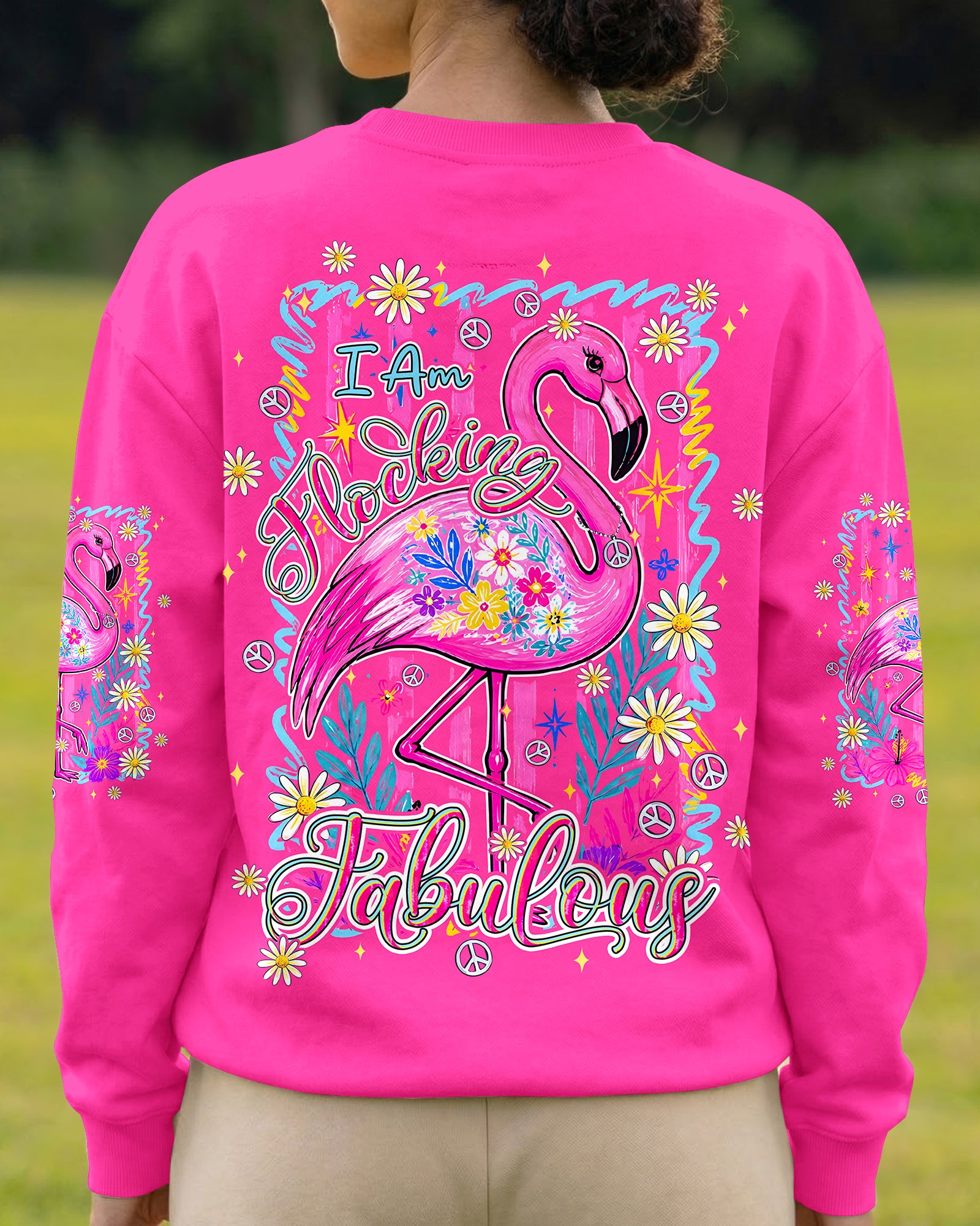 I'M FLOCKING FABULOUS FLAMINGO ALL OVER PRINT - TYPQ0107261
