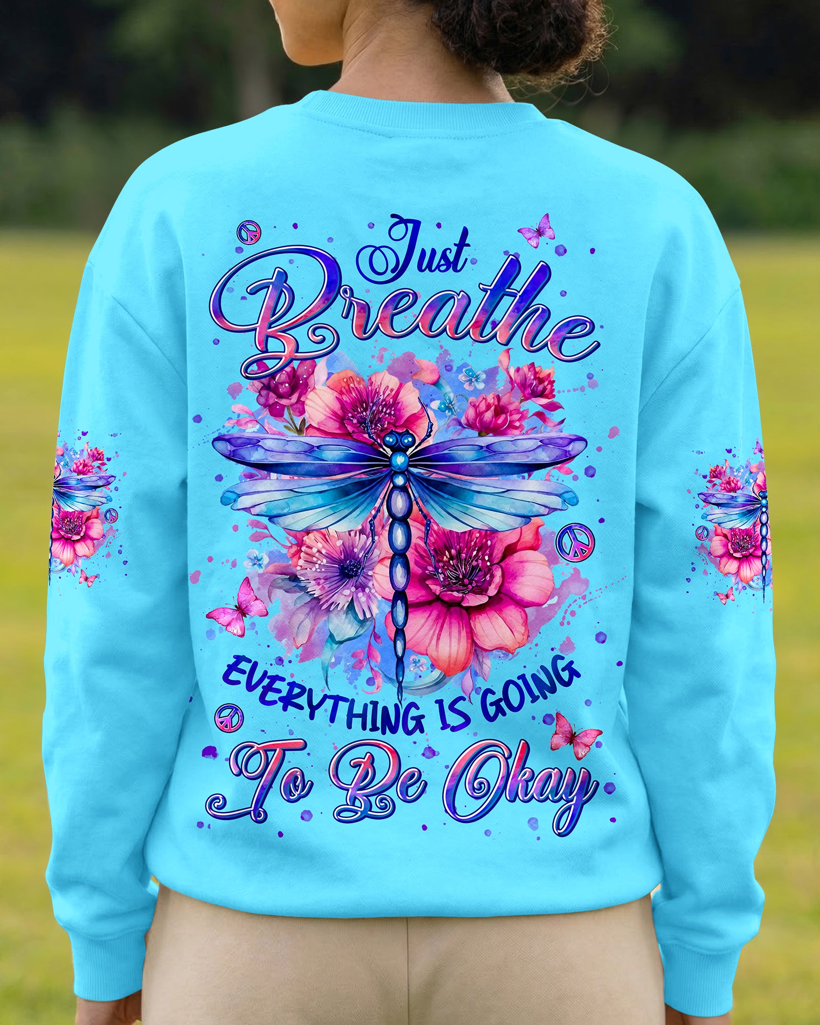 JUST BREATHE DRAGONFLY ALL OVER PRINT - TYLN0306263