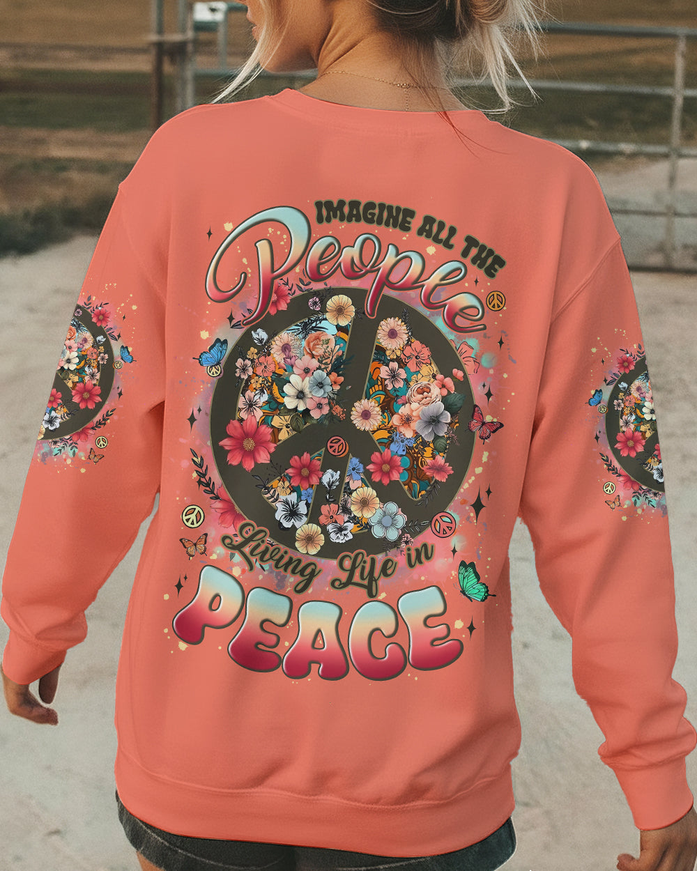 IMAGINE ALL THE PEOPLE LIVING LIFE IN PEACE ALL OVER PRINT - TYLN2303262