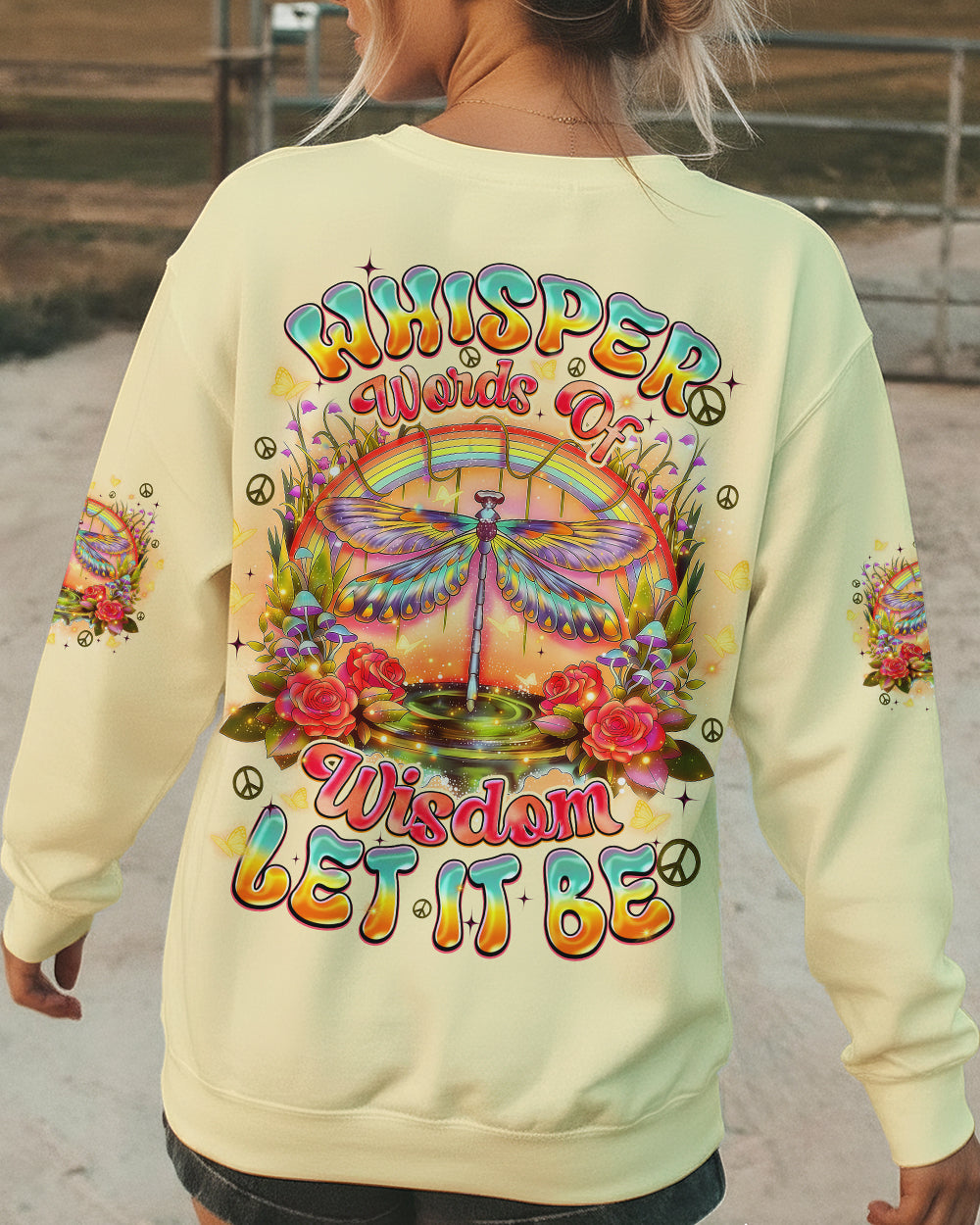 WHISPER WORDS OF WISDOM LET IT BE DRAGONFLY ALL OVER PRINT - TYQY3001261