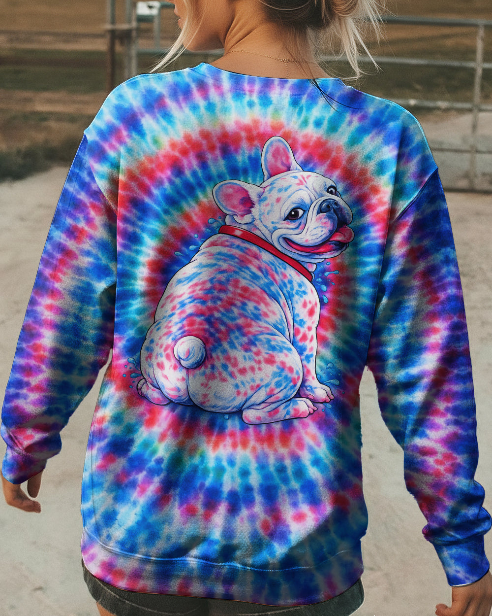 FRENCH BULLDOG SWIRL ALL OVER PRINT - TLNO0903261