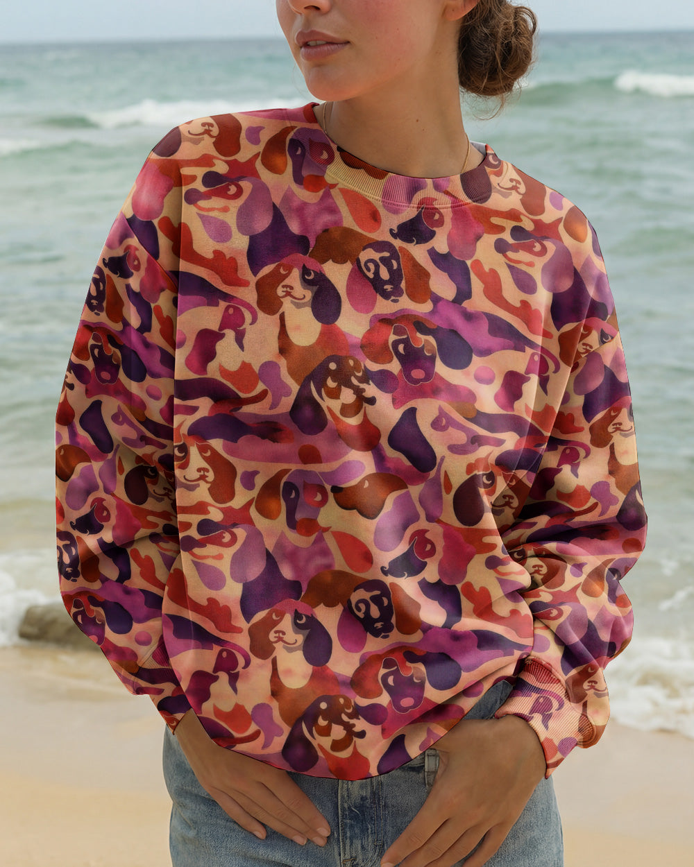 DACHSHUND DOG CAMOUFLAGE ALL OVER PRINT - TLTW1003262