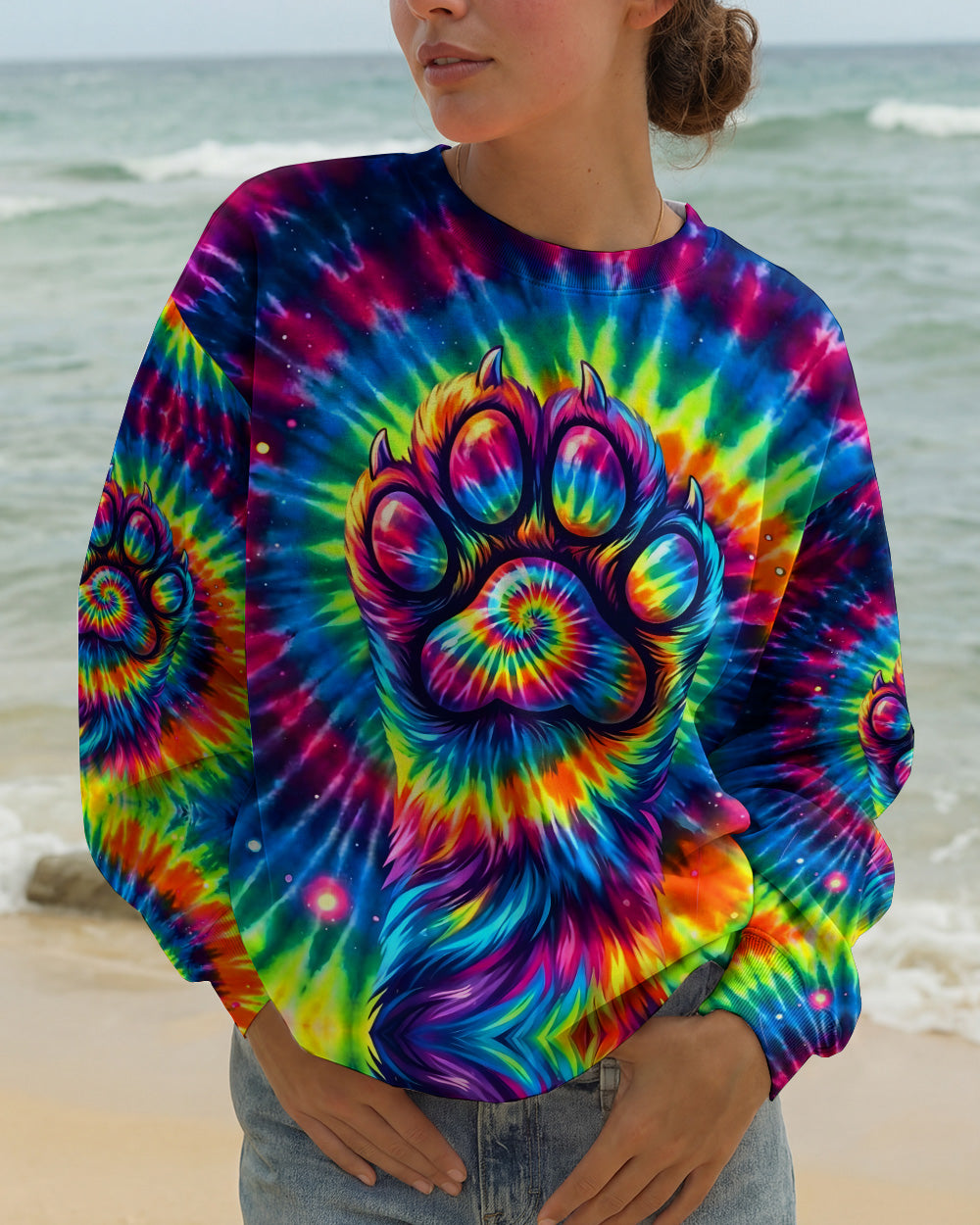 COLORFUL PAW ALL OVER PRINT - TYQY2402262