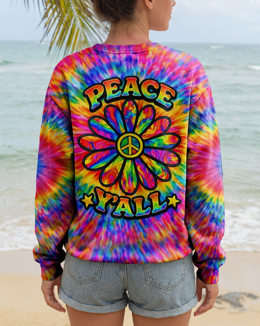 PEACE Y'ALL  ALL OVER PRINT - YHHN2702261
