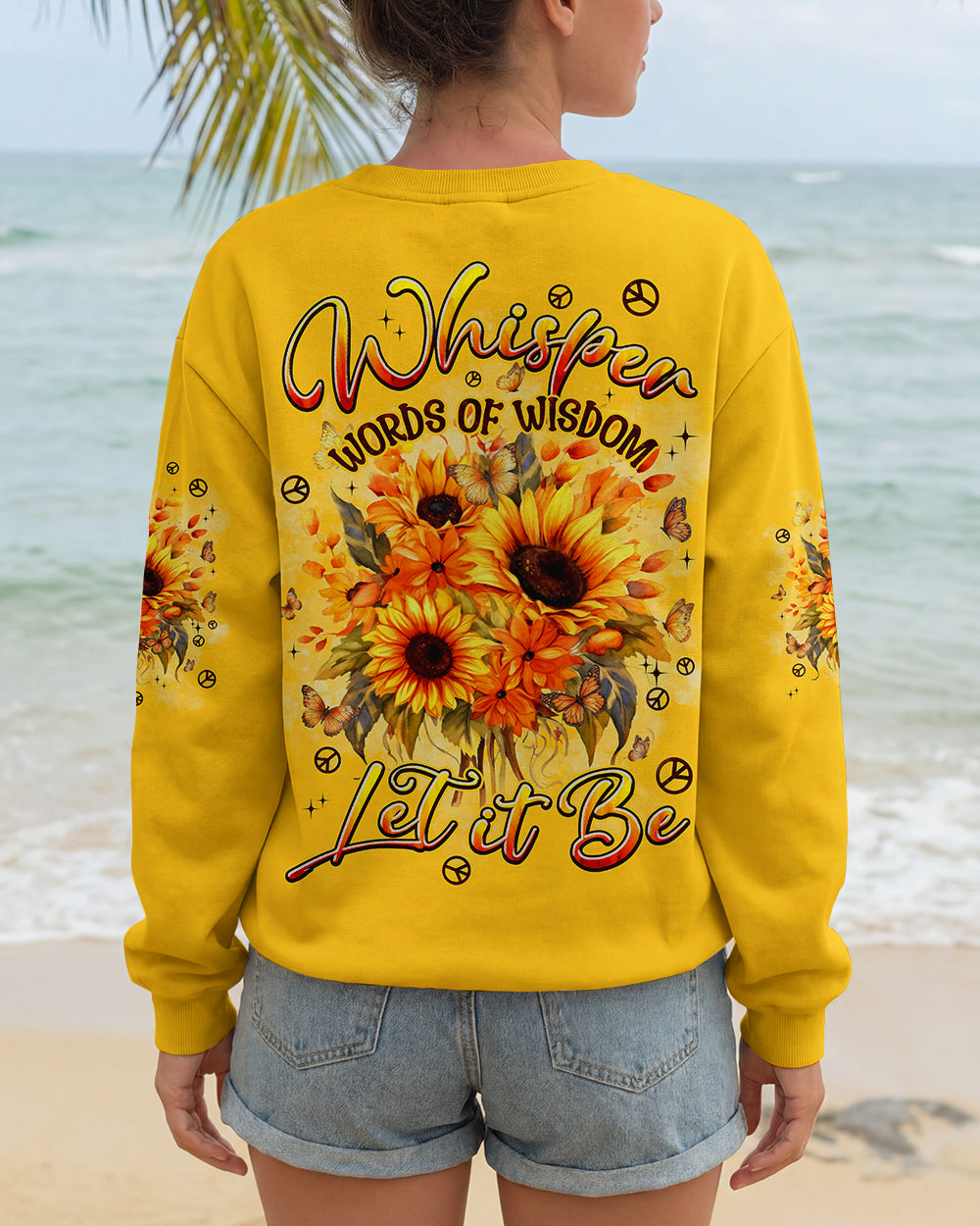 WHISPER WORDS OF WISDOM LET IT BE SUNFLOWER ALL OVER PRINT - TYPQ1303261
