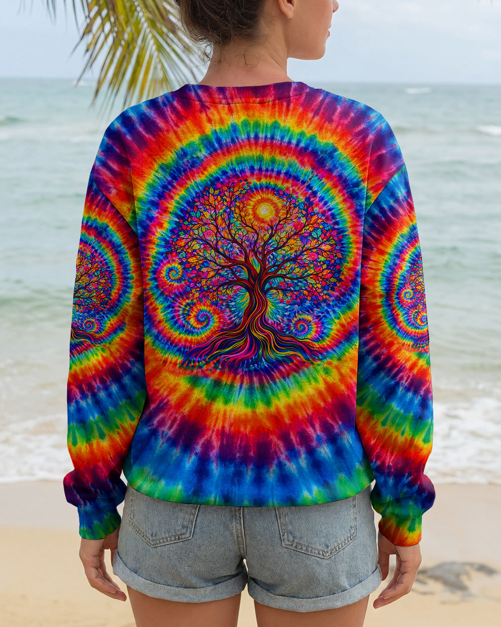 TREE LIFE COLORFUL SWIRL ALL OVER PRINT - TLTW2602262