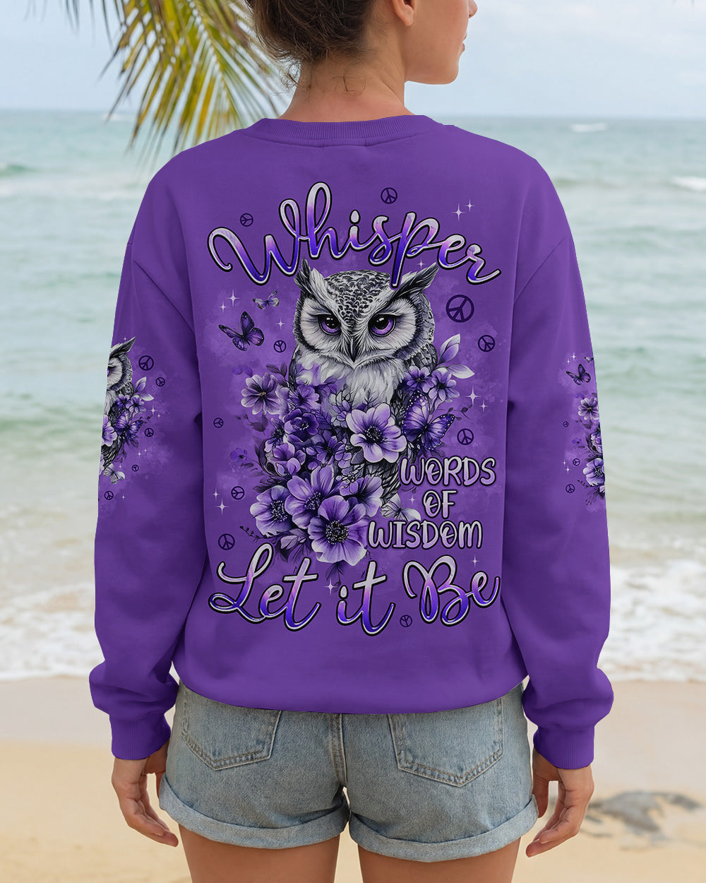 WHISPER WORDS OF WISDOM LET IT BE OWL ALL OVER PRINT - TYPQ0902262