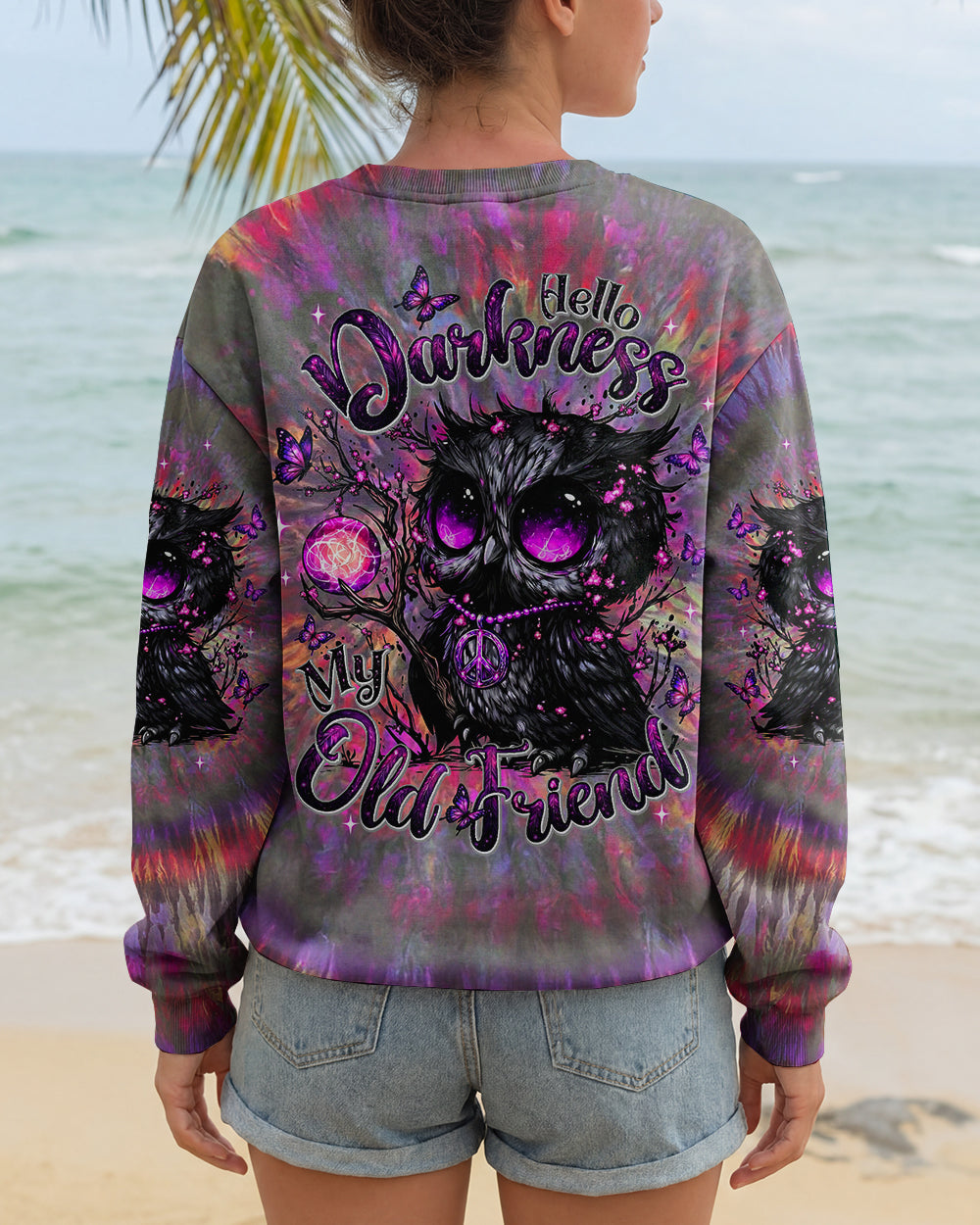 HELLO DARKNESS MY OLD FRIEND OWL ALL OVER PRINT - TLNT2901261
