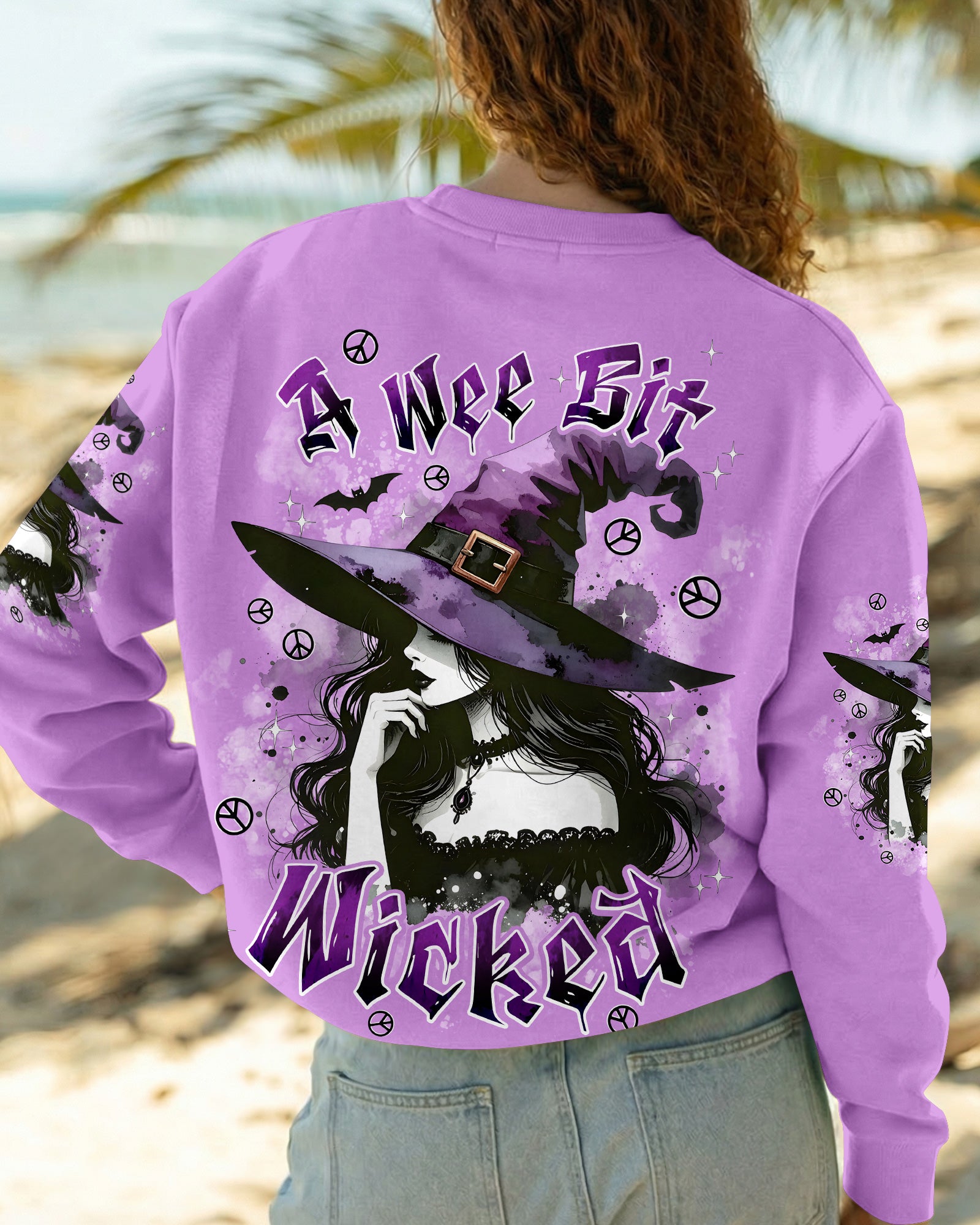 A WEE BIT WICKED HALLOWEEN ALL OVER PRINT - TYPQ2507261