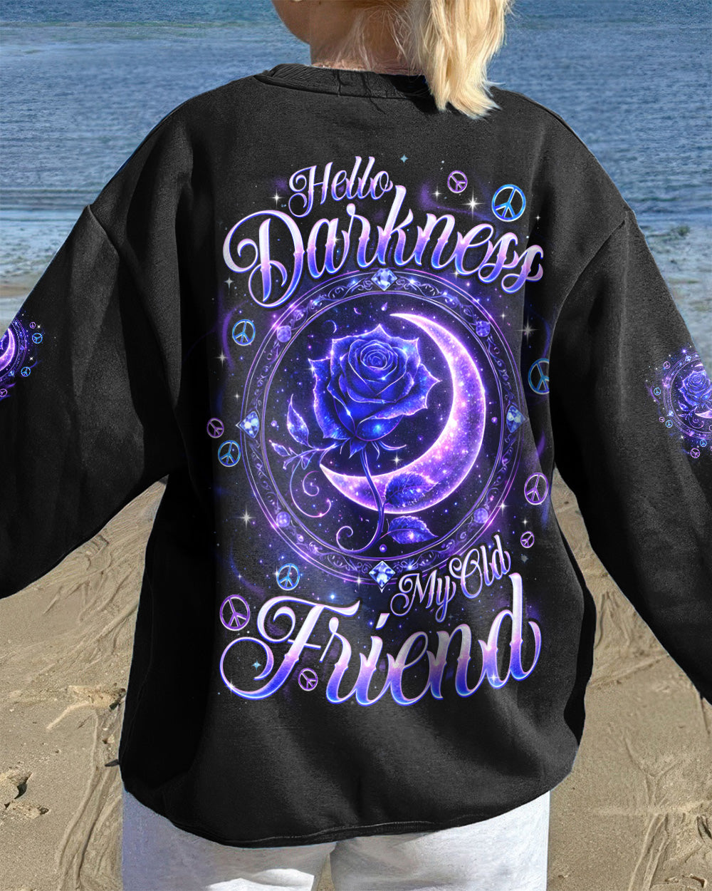 HELLO DARKNESS MY OLD FRIEND ROSE ALL OVER PRINT - TYQY2702261