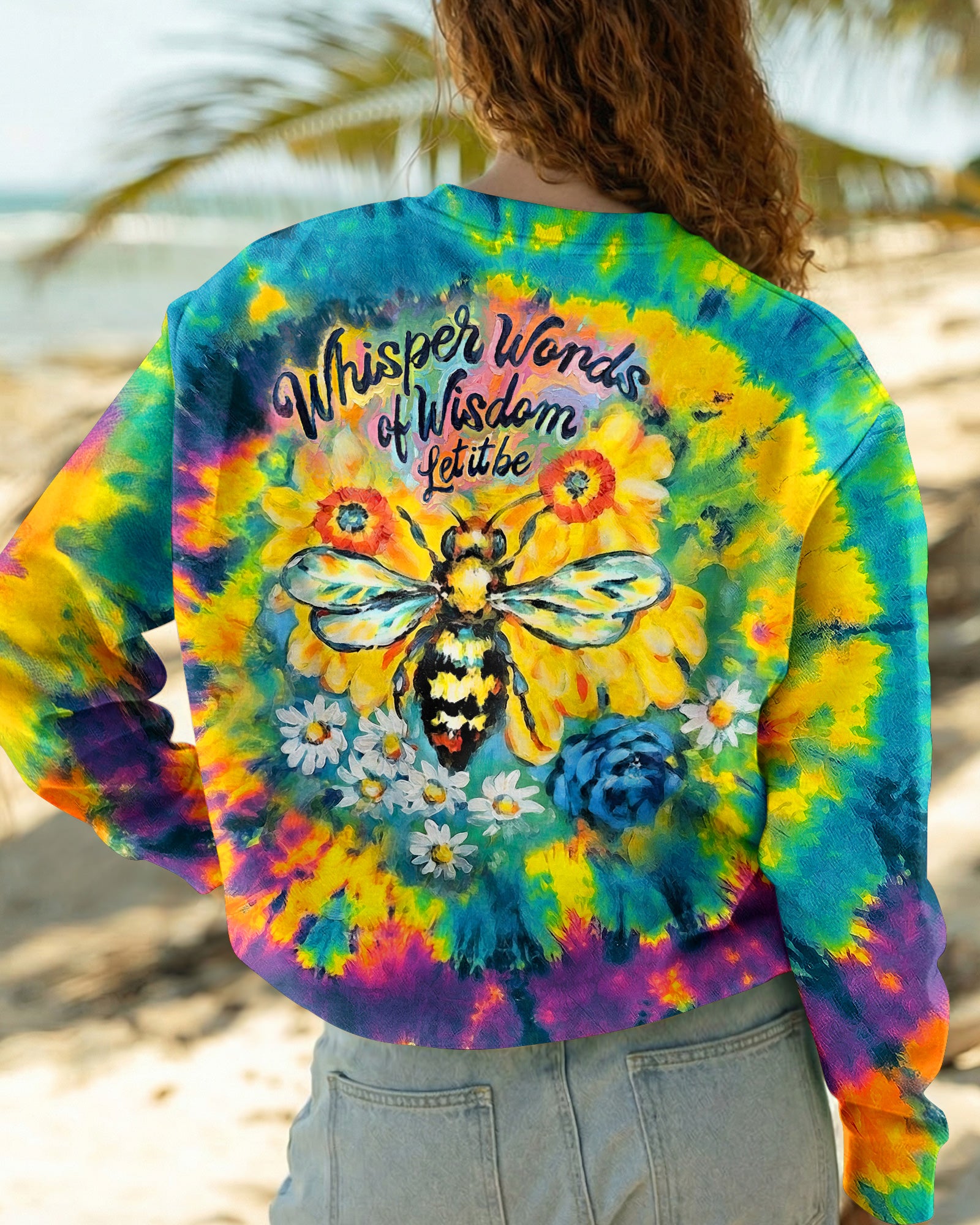 SUNFLOWER BEE WISDOM ALL OVER PRINT - RI2703261