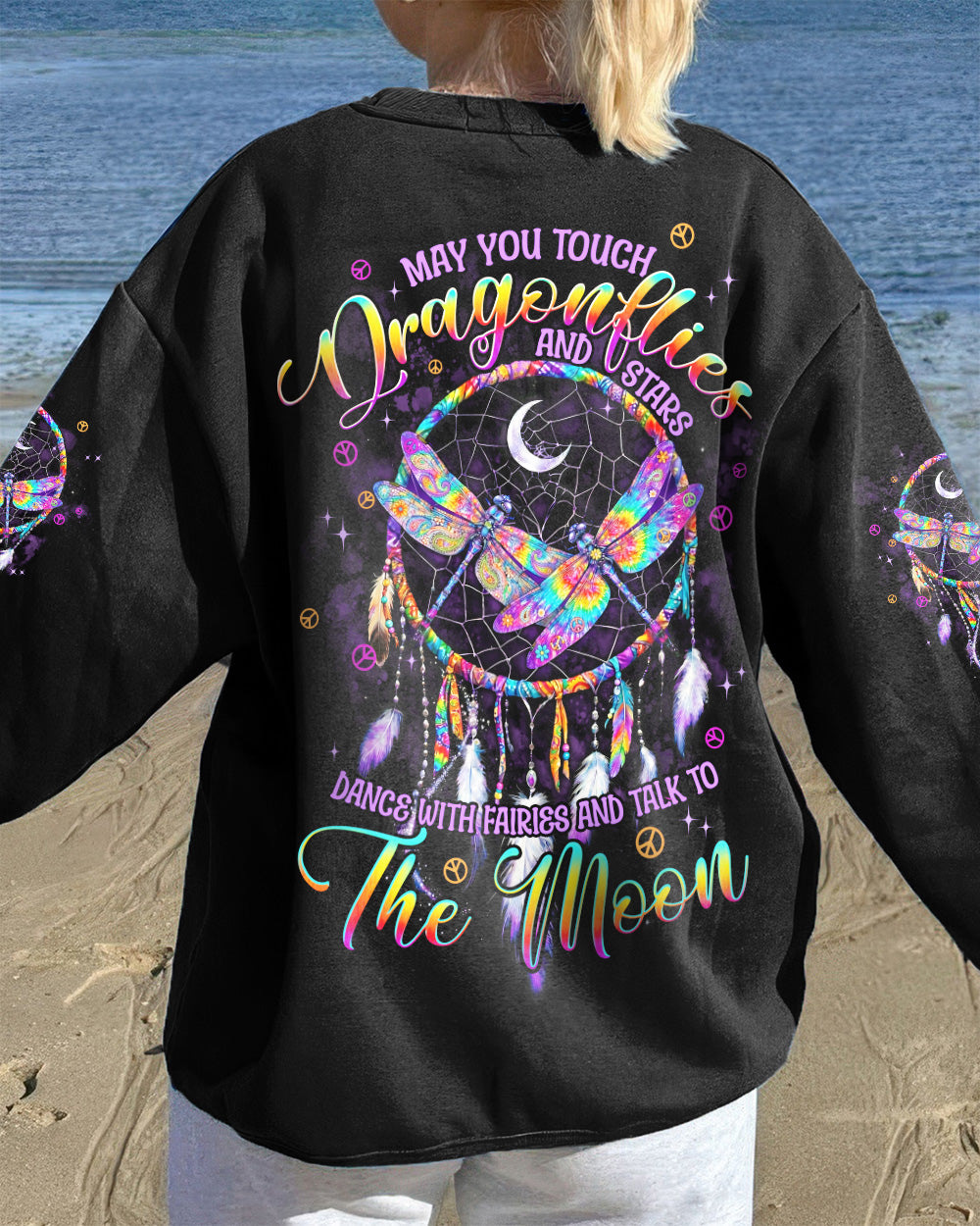 MAY YOU TOUCH DRAGONFLIES DREAMCATCHER ALL OVER PRINT - TYPQ0602261
