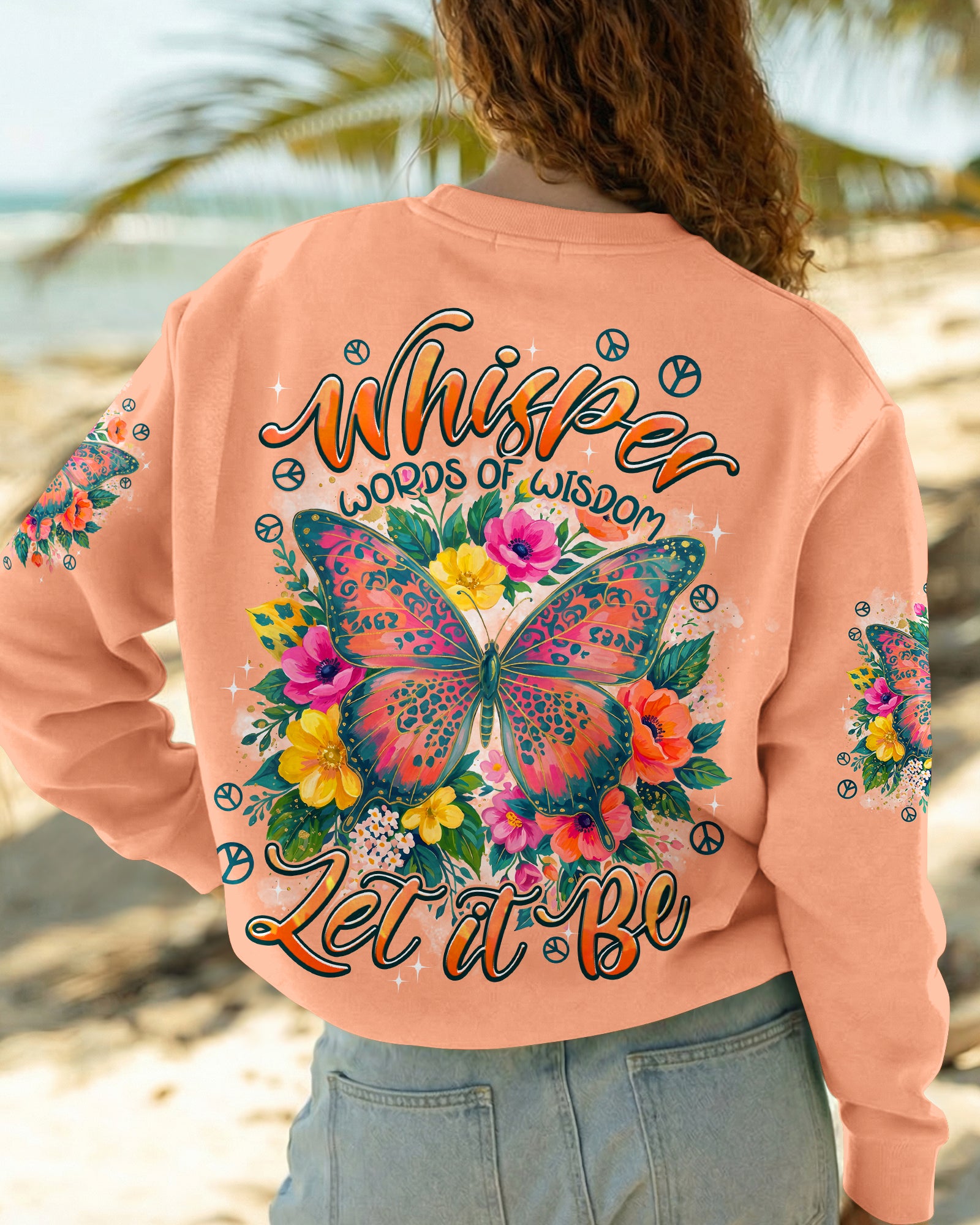 WHISPER WORDS OF WISDOM LET IT BE BUTTERFLY ALL OVER PRINT - TYPQ2207263