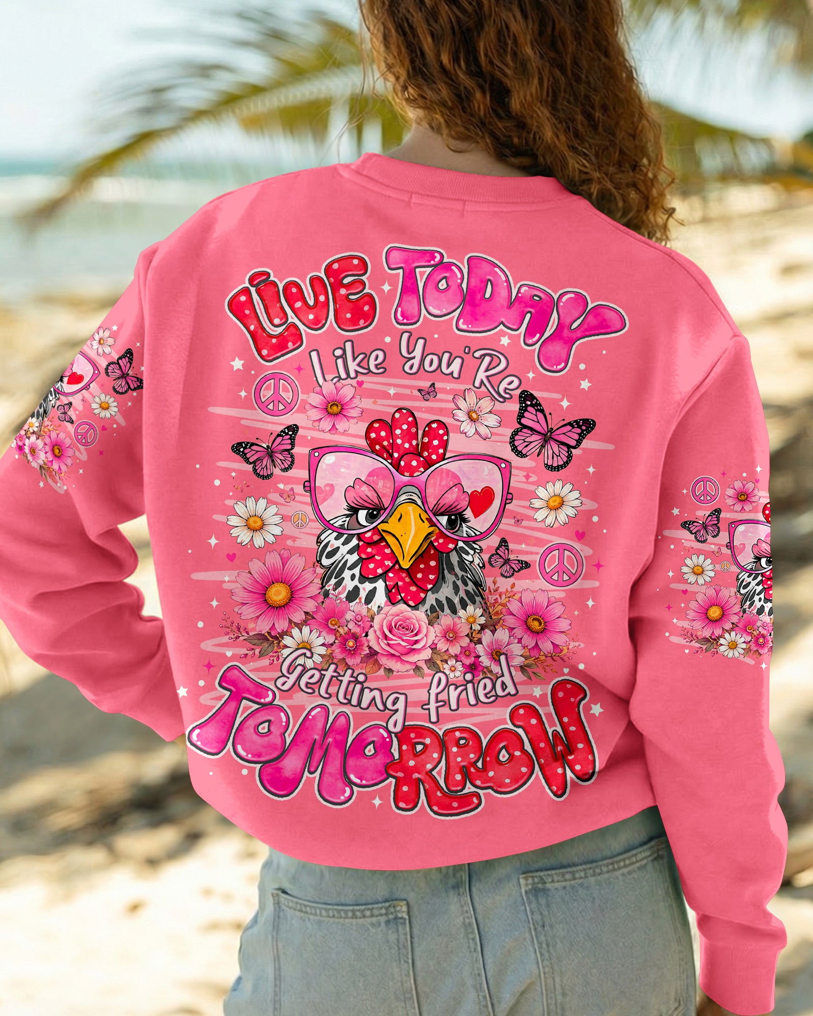 LIVE TODAY CHICKEN  ALL OVER PRINT  - TLNO1006262