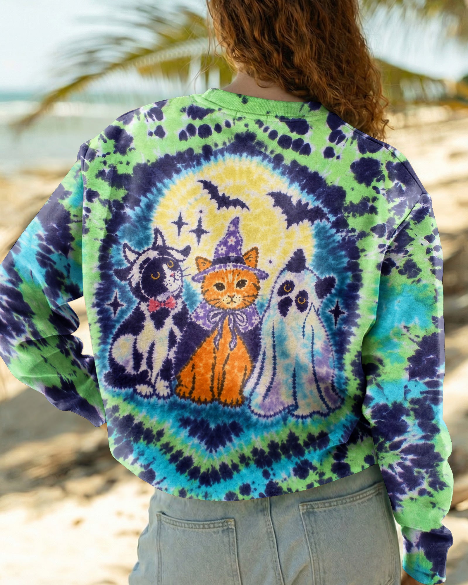 WITCHY KITTY GHOST FRIENDS ALL OVER PRINT – RI0508263
