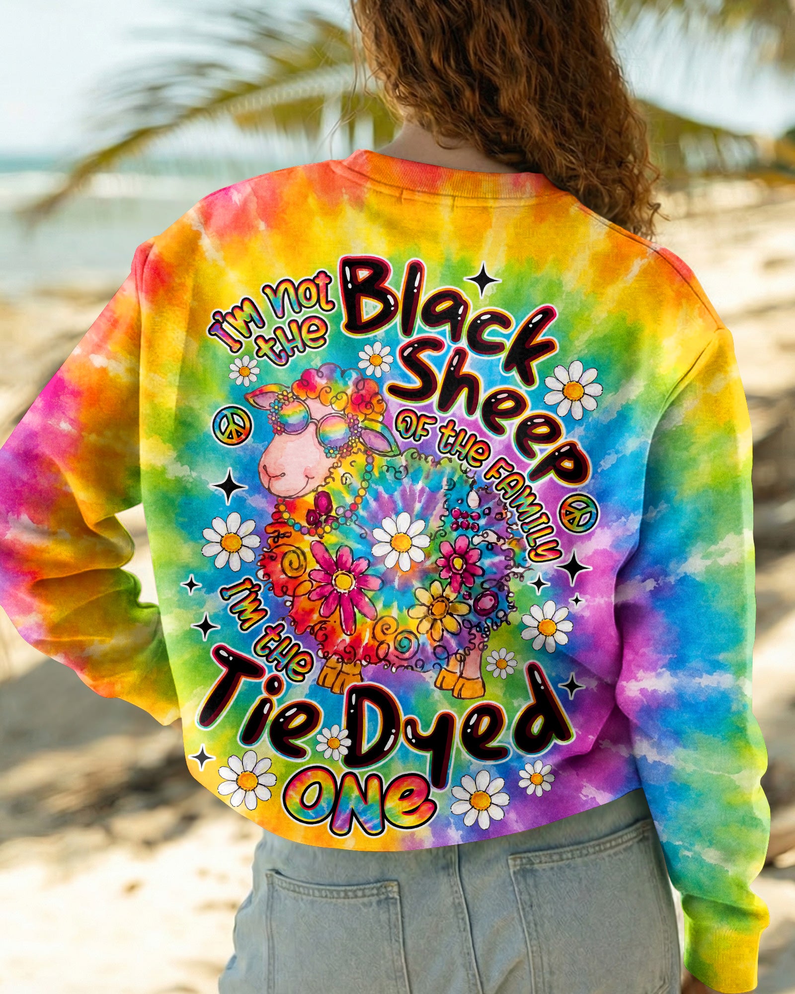 I'M NOT THE BLACK SHEEP TIE DYE ALL OVER PRINT - TLNO2707263