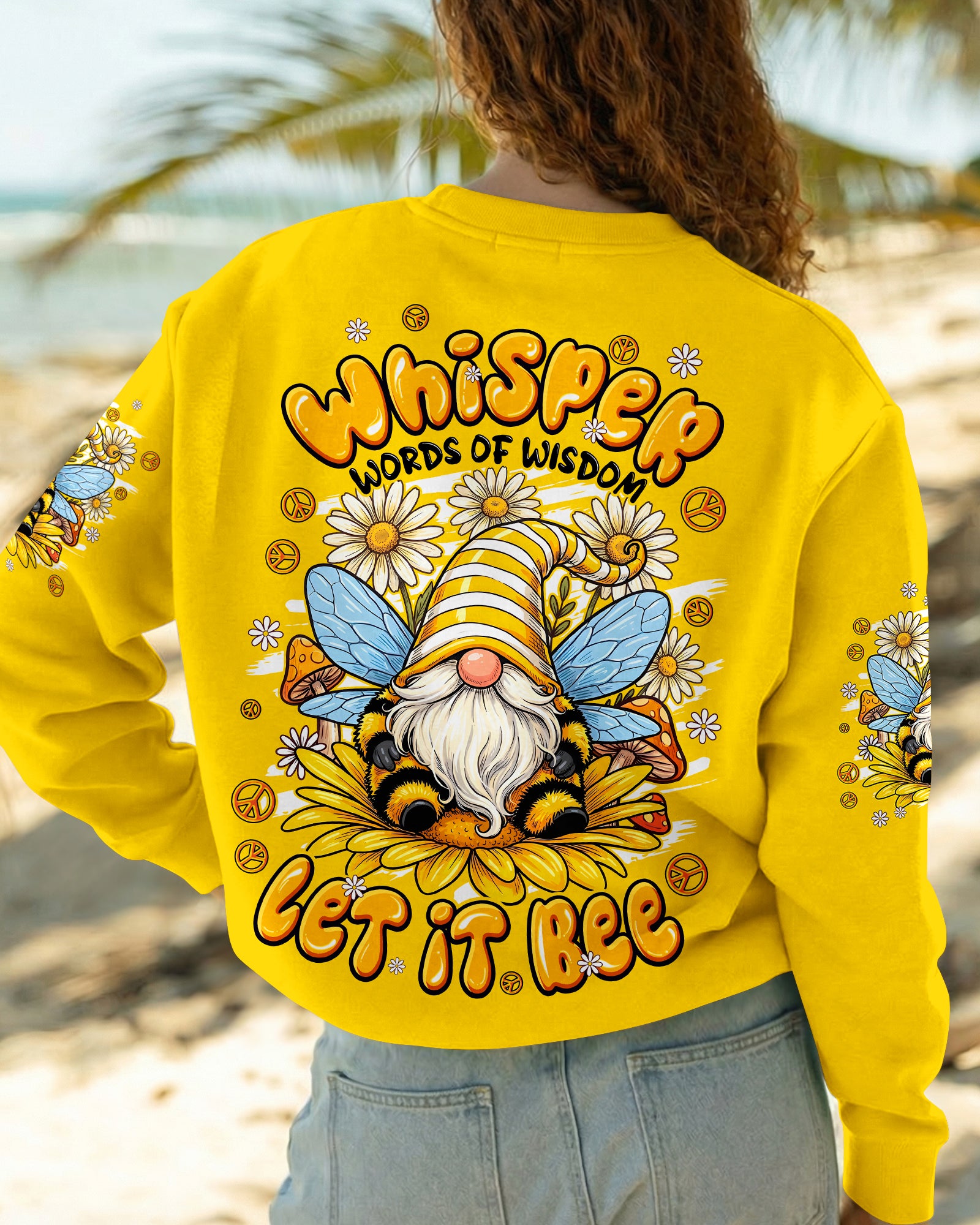 WHISPER WORDS OF WISDOM LET IT BEE GNOME ALL OVER PRINT - TYPQ1407261