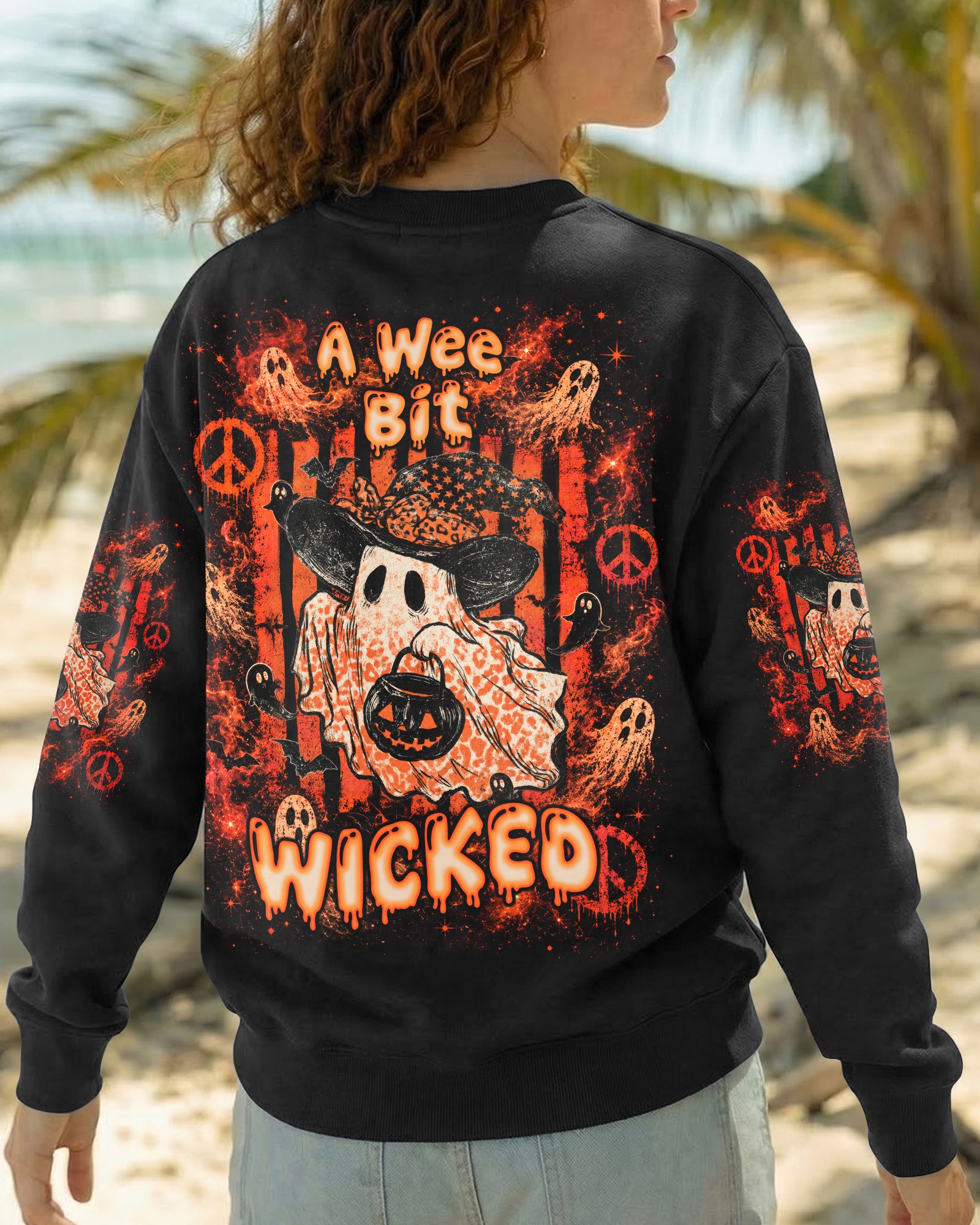A WEE BIT WICKED WITCH BOO HALLOWEEN ALL OVER PRINT - TLTW1707261