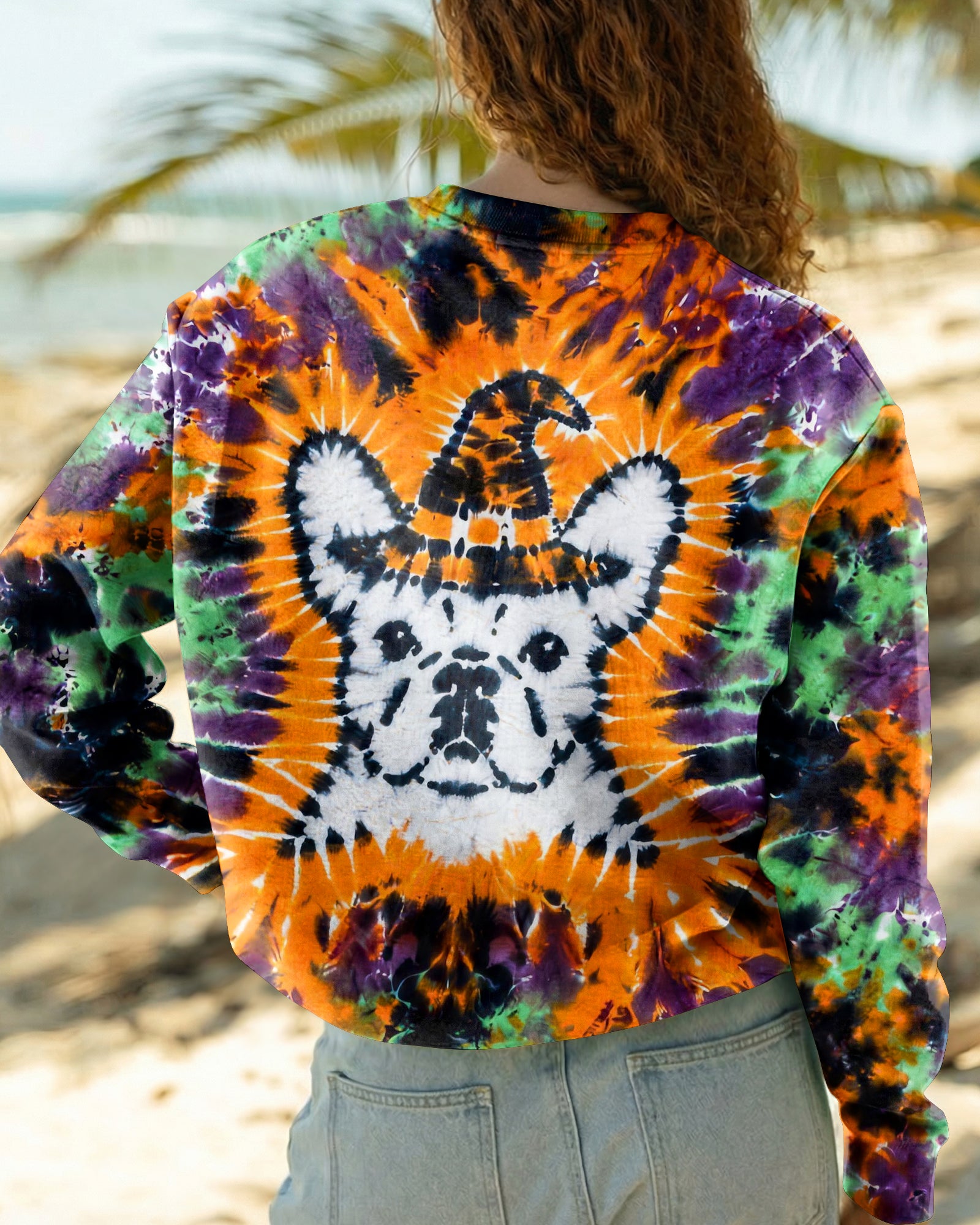 FRENCH BULLDOG WITCH HALLOWEEN BURST ALL OVER PRINT - TLHG2107262