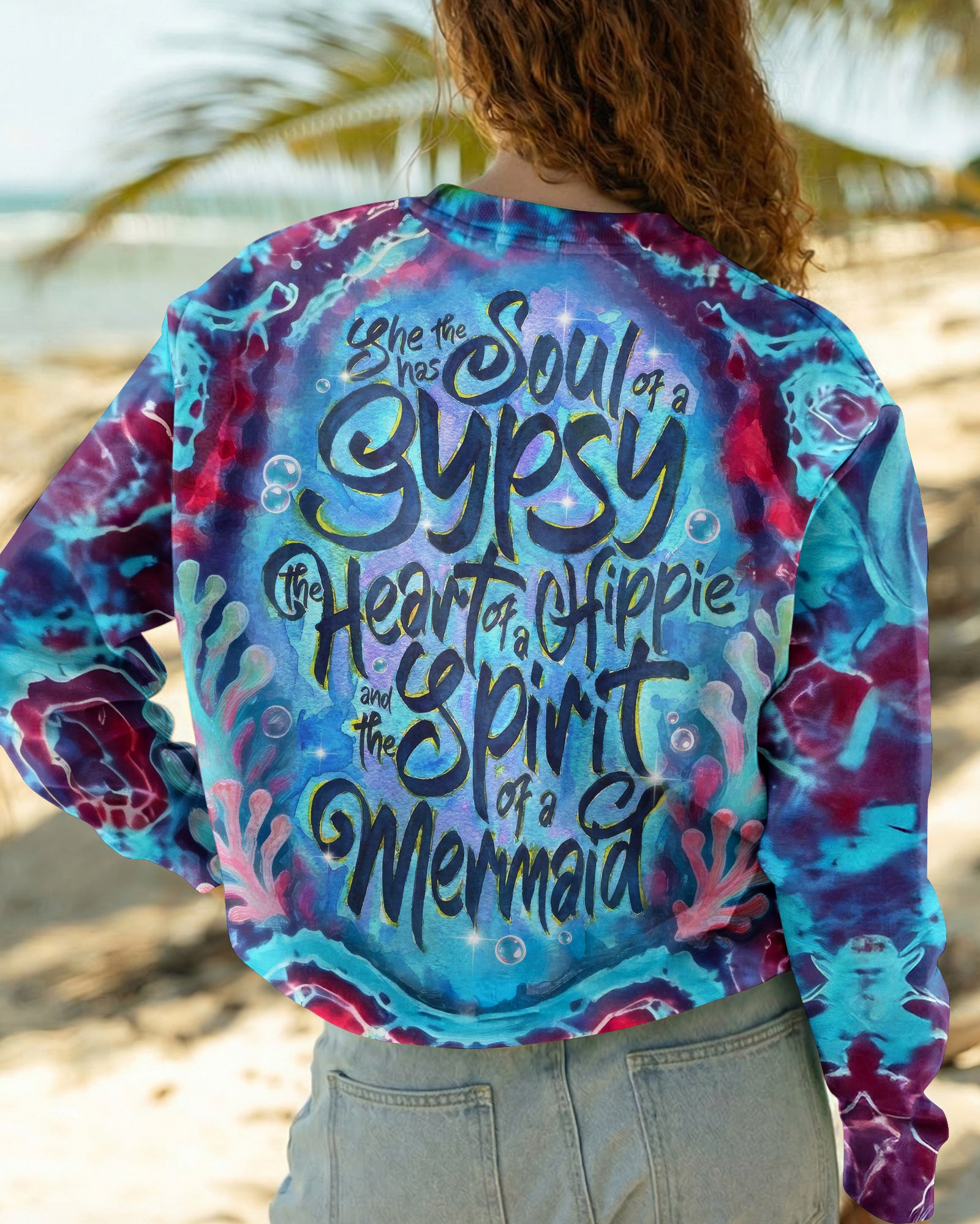 MERMAID SPIRIT FLOW ALL OVER PRINT - KM0604261