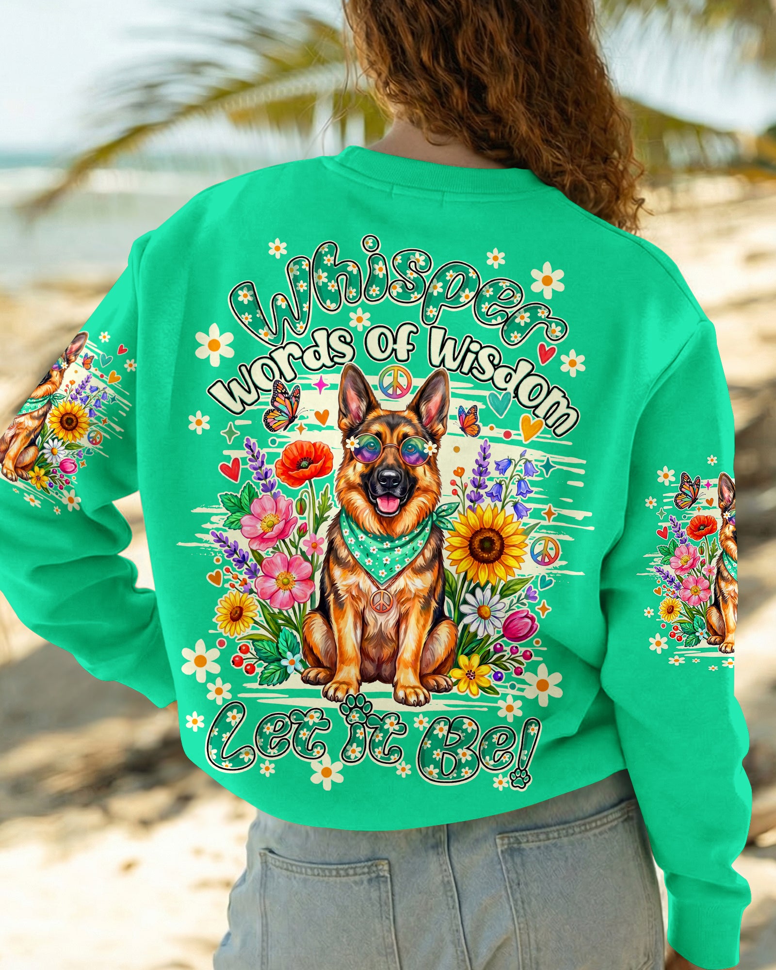WHISPER WORDS OF WISDOM LET IT BE GERMAN SHEPHERD DOG ALL OVER PRINT - TY0805262