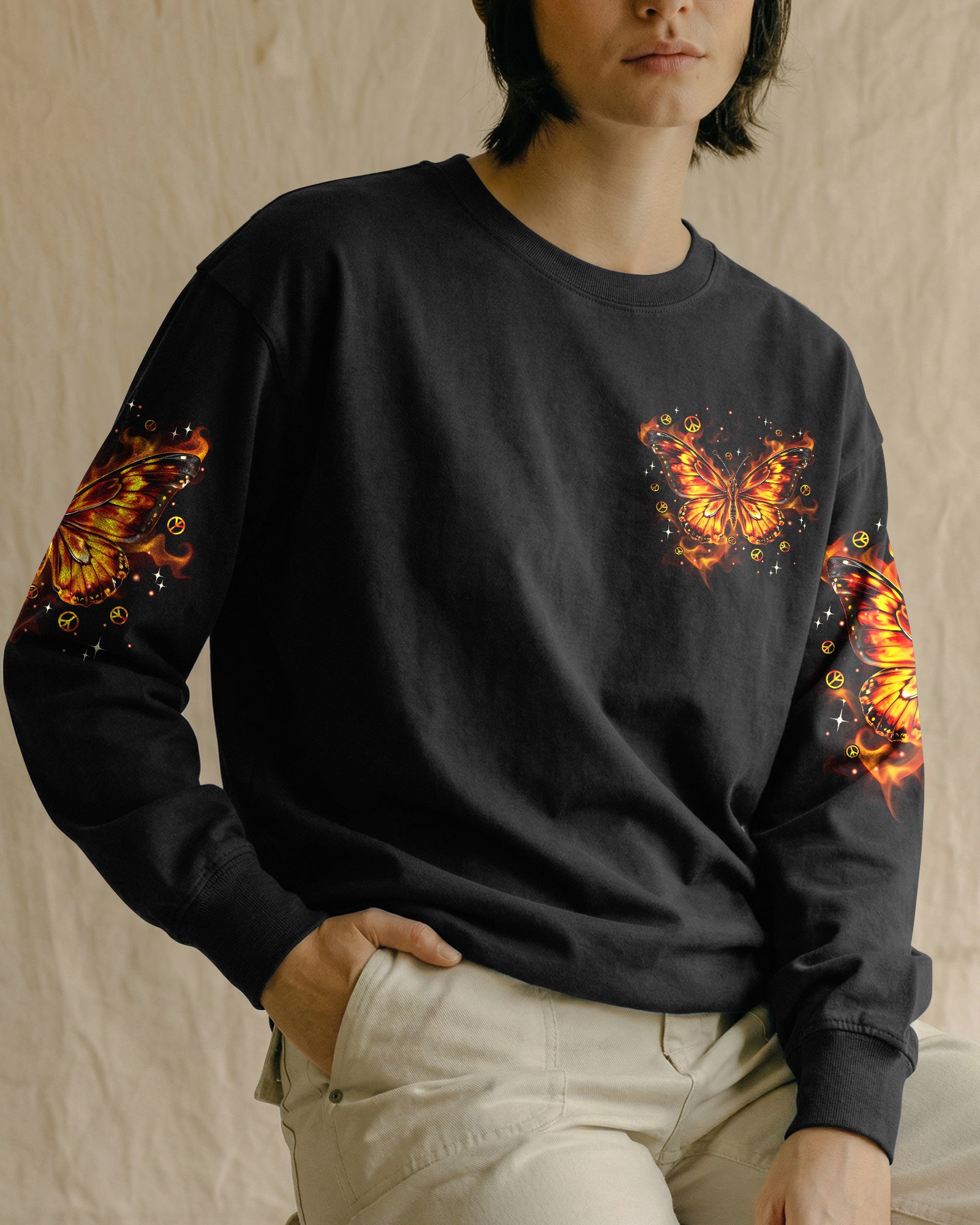 WHISPER WORDS OF WISDOM LET IT BE BUTTERFLY ALL OVER PRINT - TYPQ3006262