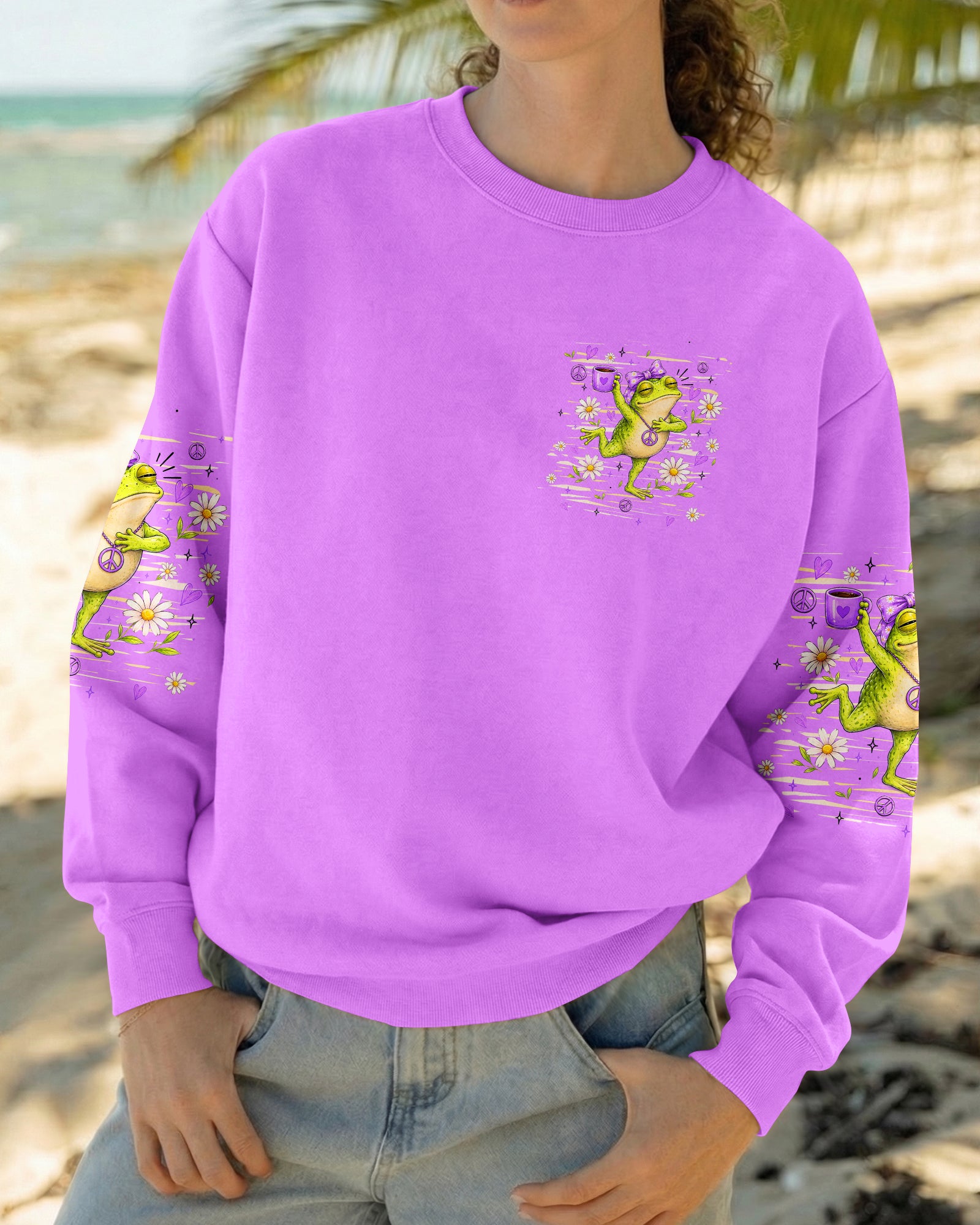 FIRST OF ALL JESUS THINKS FROG ALL OVER PRINT  - TLHN0307262