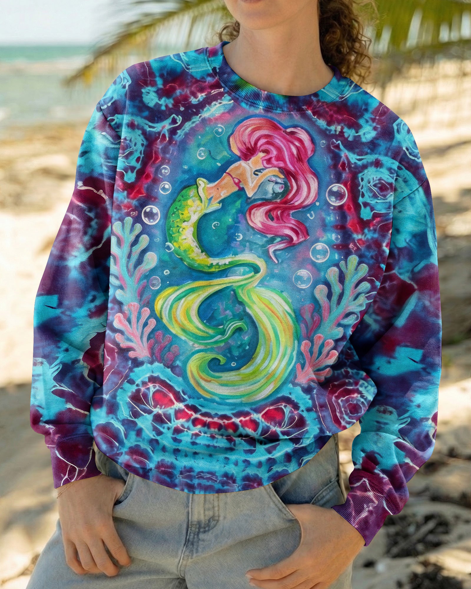 MERMAID SPIRIT FLOW ALL OVER PRINT - KM0604261