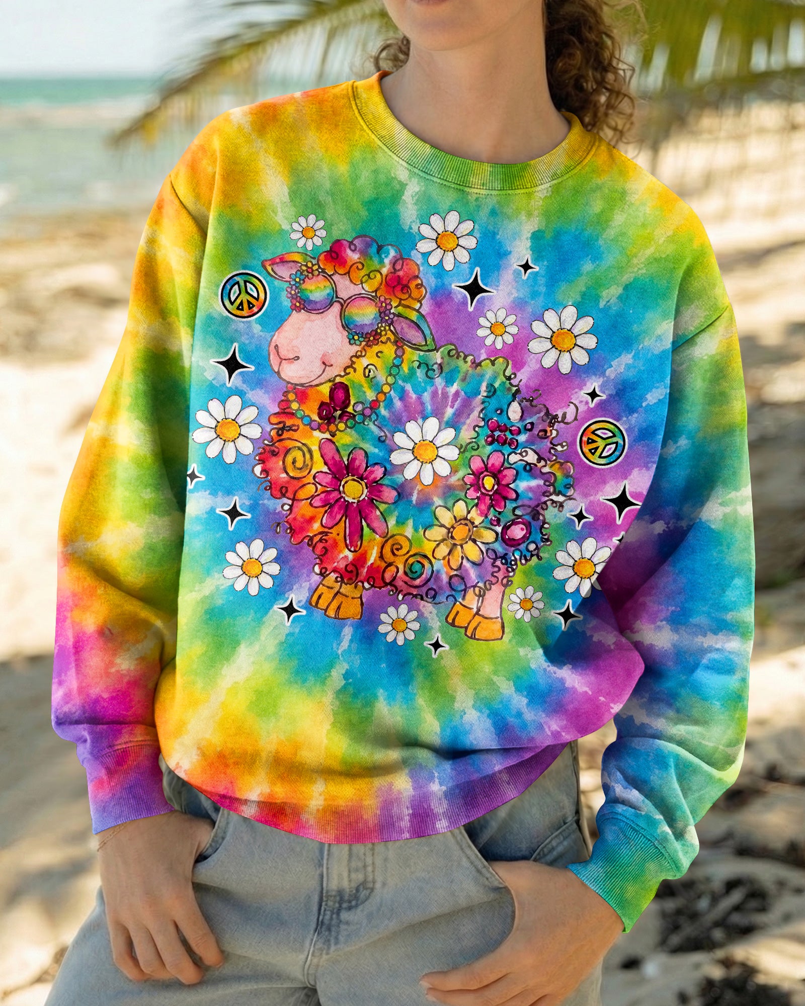 I'M NOT THE BLACK SHEEP TIE DYE ALL OVER PRINT - TLNO2707263