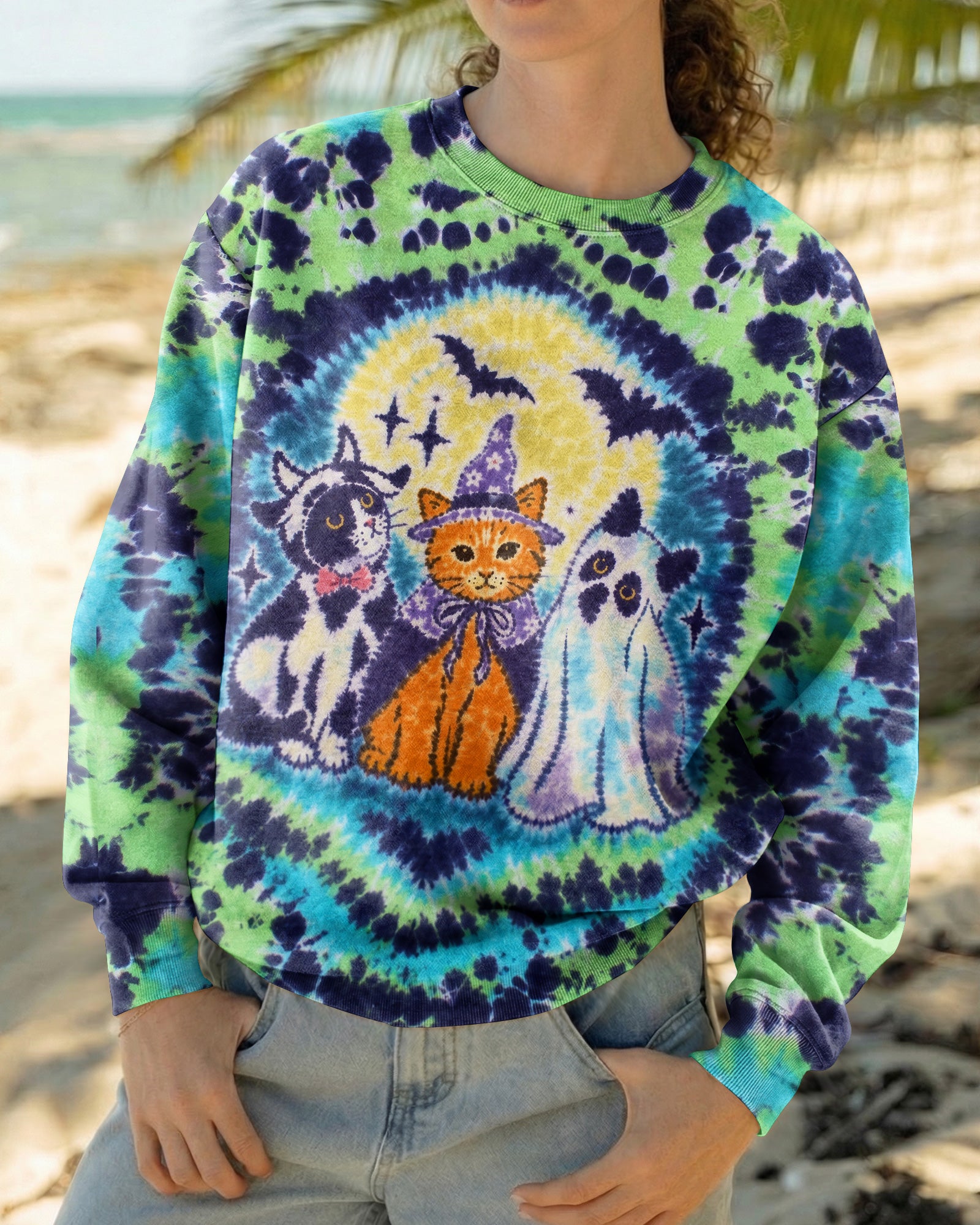 WITCHY KITTY GHOST FRIENDS ALL OVER PRINT – RI0508263
