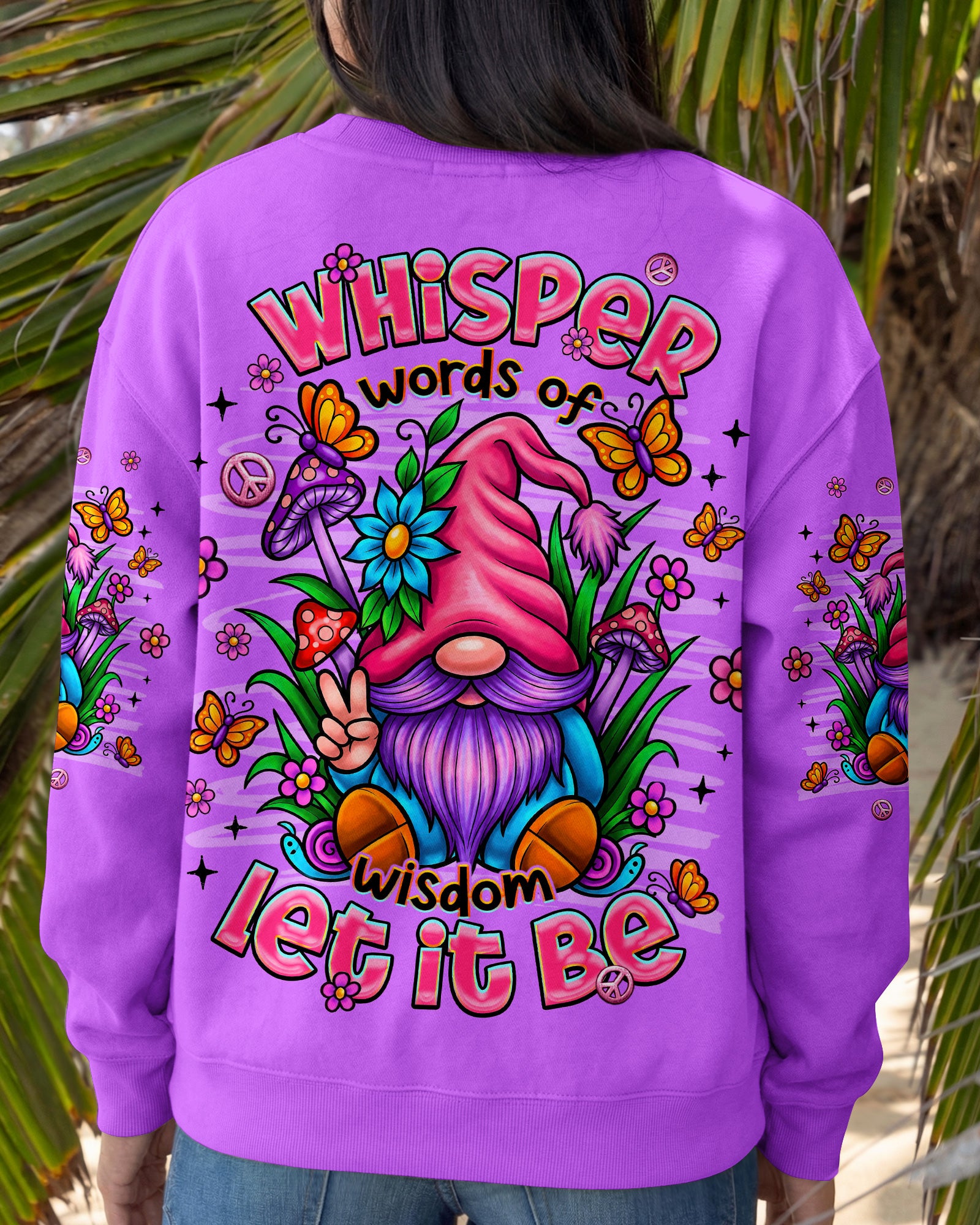 WHISPER WORDS OF WISDOM LET IT BE GNOME ALL OVER PRINT - TLNT2907261