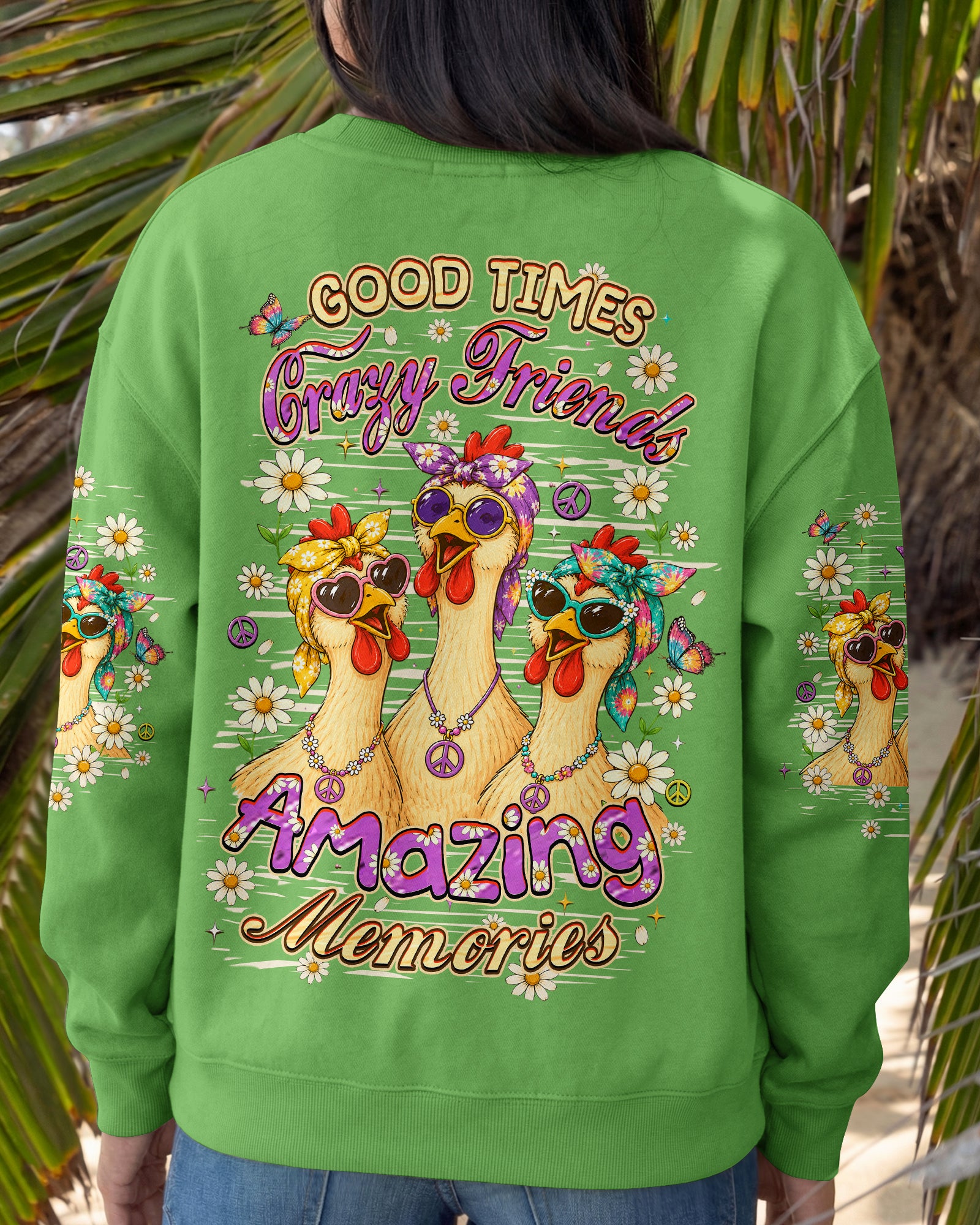 GOOD TIMES CRAZY FRIEND CHICKEN ALL OVER PRINT - TLHN0207261