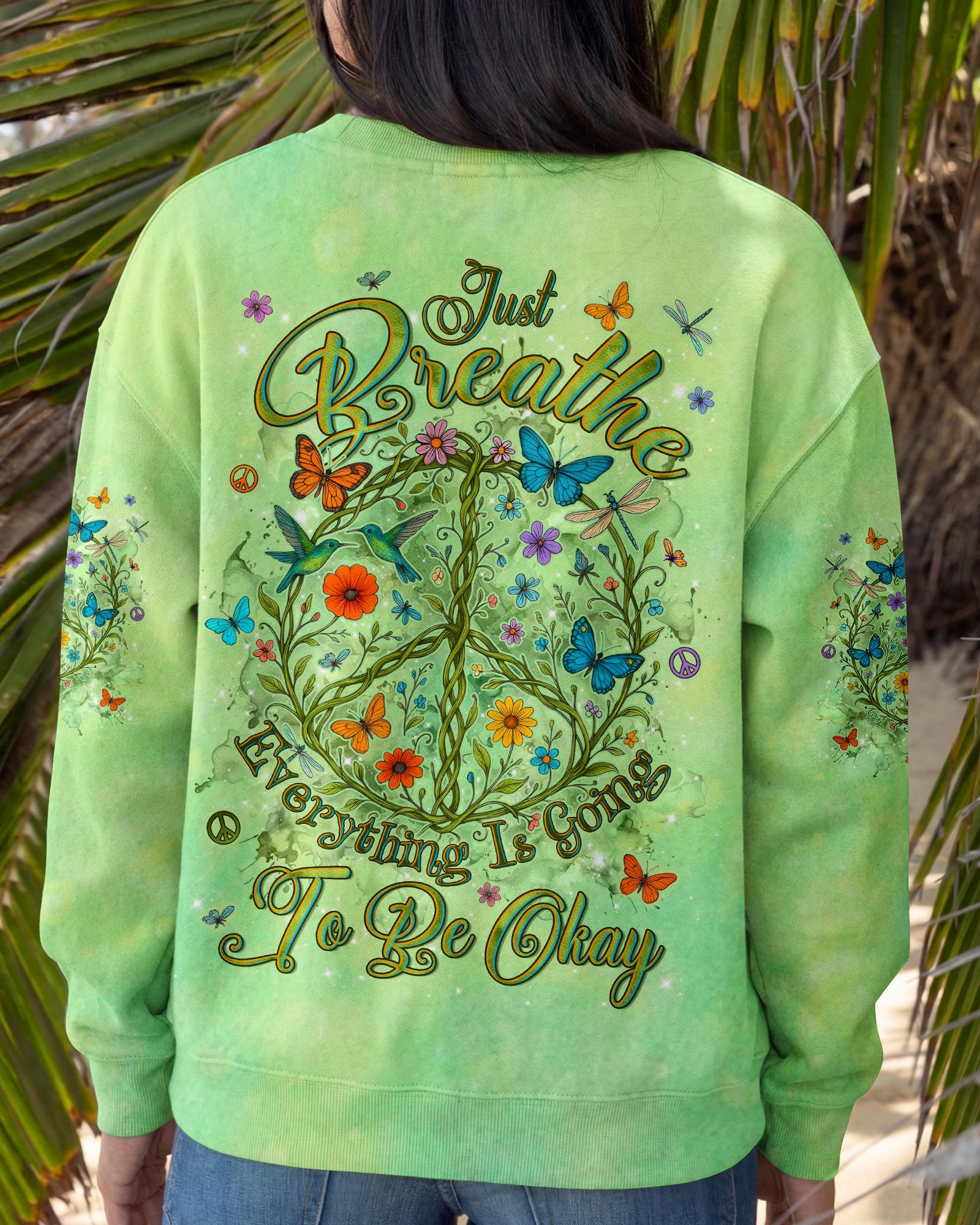 JUST BREATHE PEACE ALL OVER PRINT - TYLN1004263