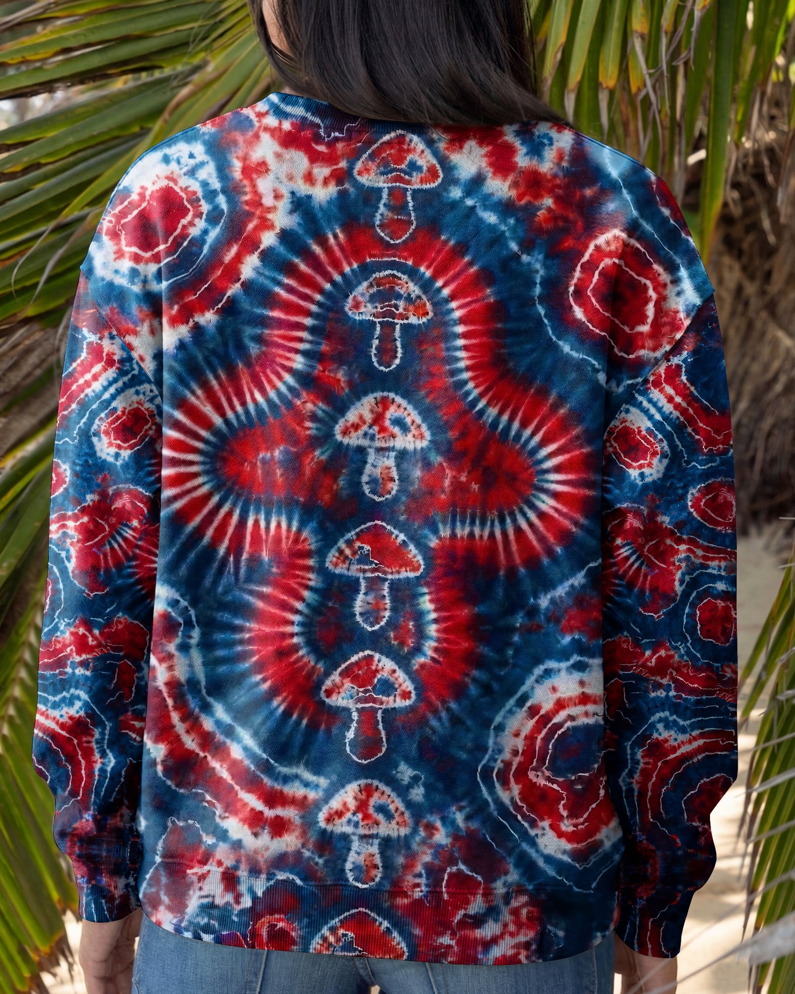 RED WHITE AND BLUE MUSHROOM ALL OVER PRINT - TYPQ0104262