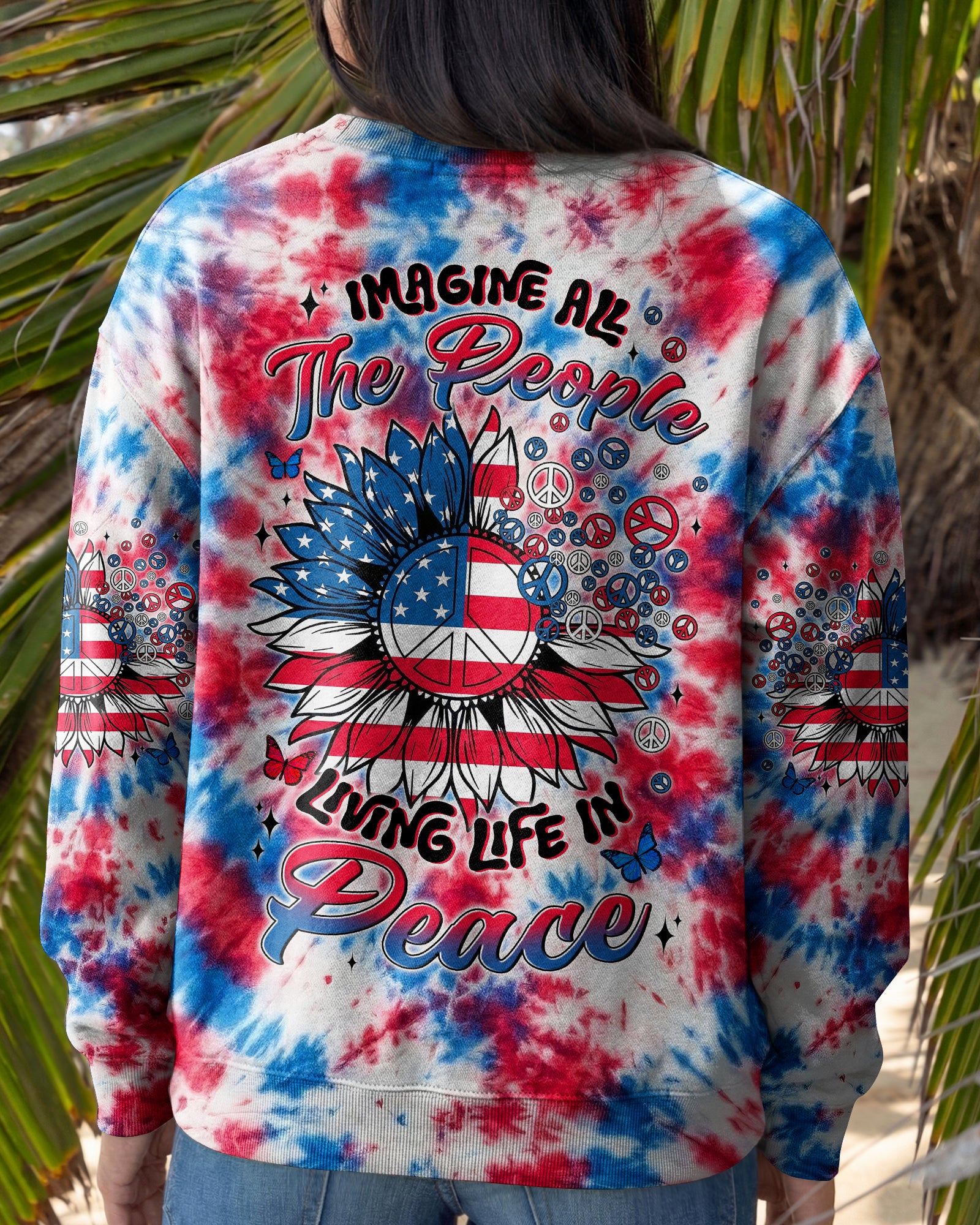IMAGINE ALL THE PEOPLE LIVING LIFE IN PEACE ALL OVER PRINT - TYLN1903261