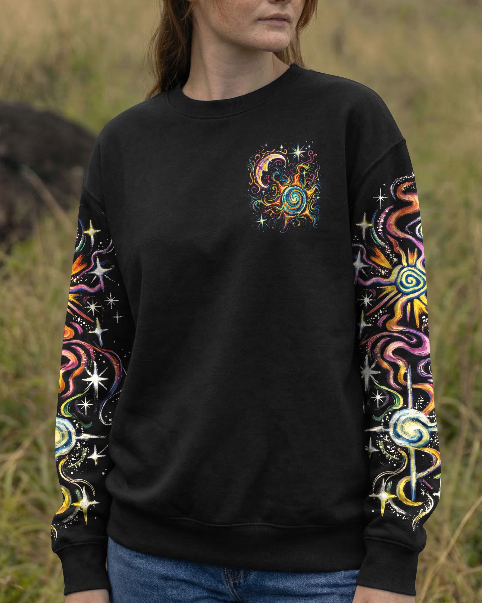 SUN AND MOON SWIRL ALL OVER PRINT - RI2603261
