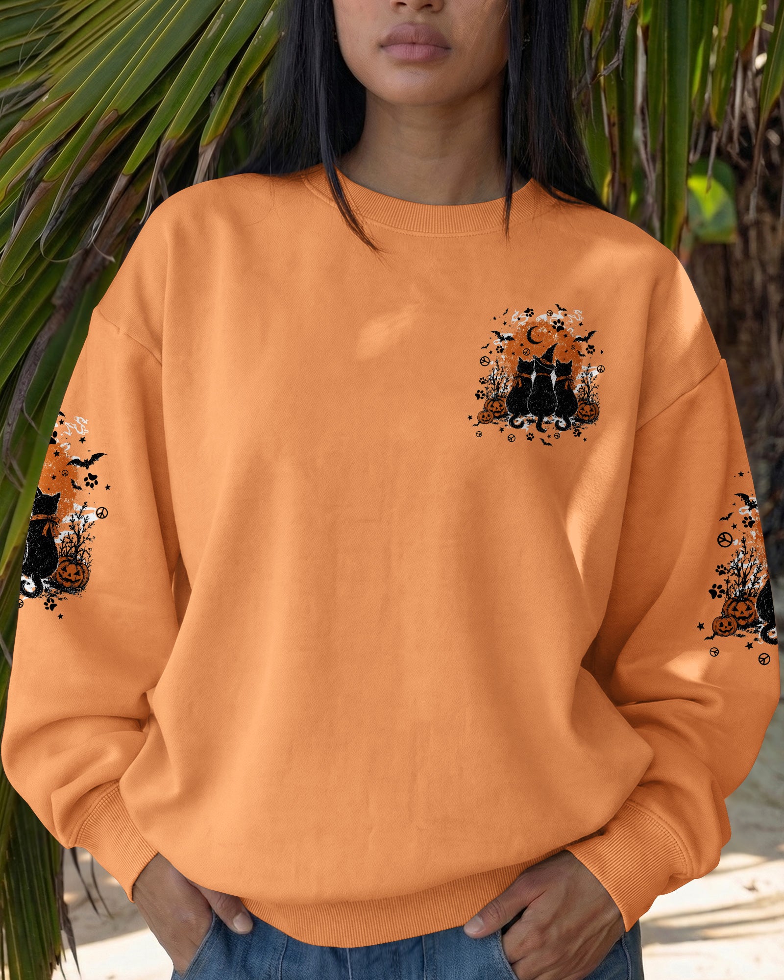 A WEE BIT WICKED CATS HALLOWEEN ALL OVER PRINT - TYPQ2807263