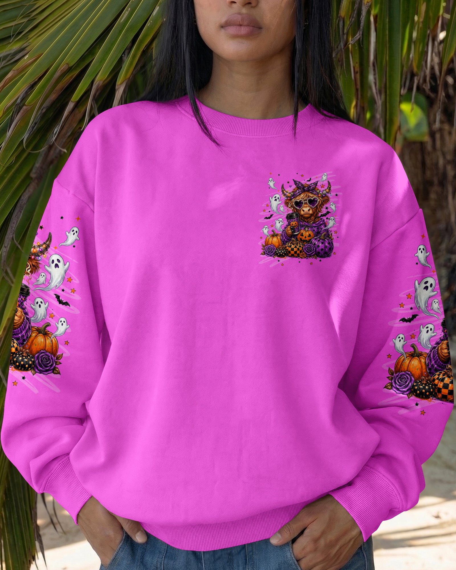 SUCK IT UP BUTTERCUP HIGHLAND COW HALLOWEEN ALL OVER PRINT  - TLNT2207261