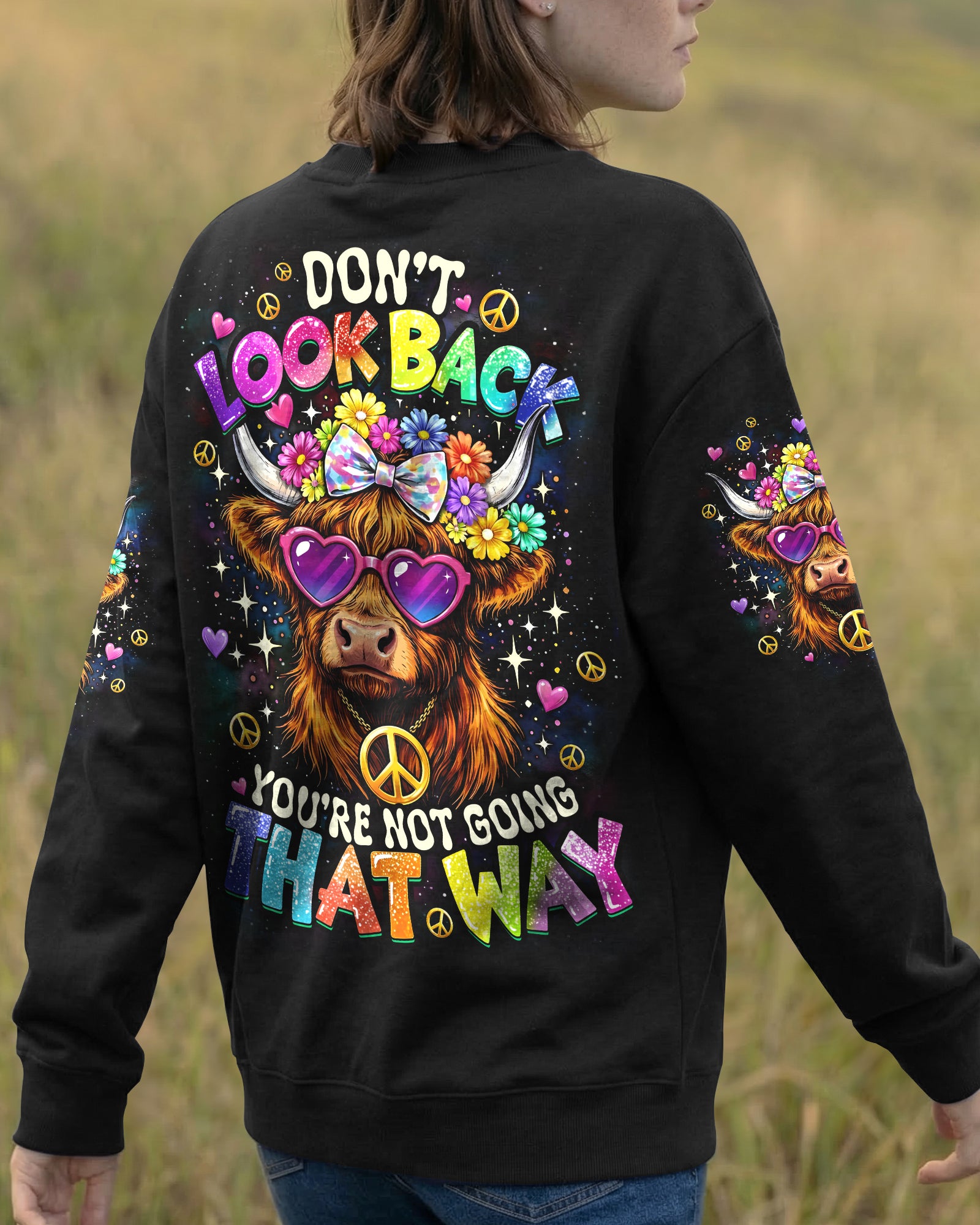 DON'T LOOK BACK COW ALL OVER PRINT - TYQY1505261
