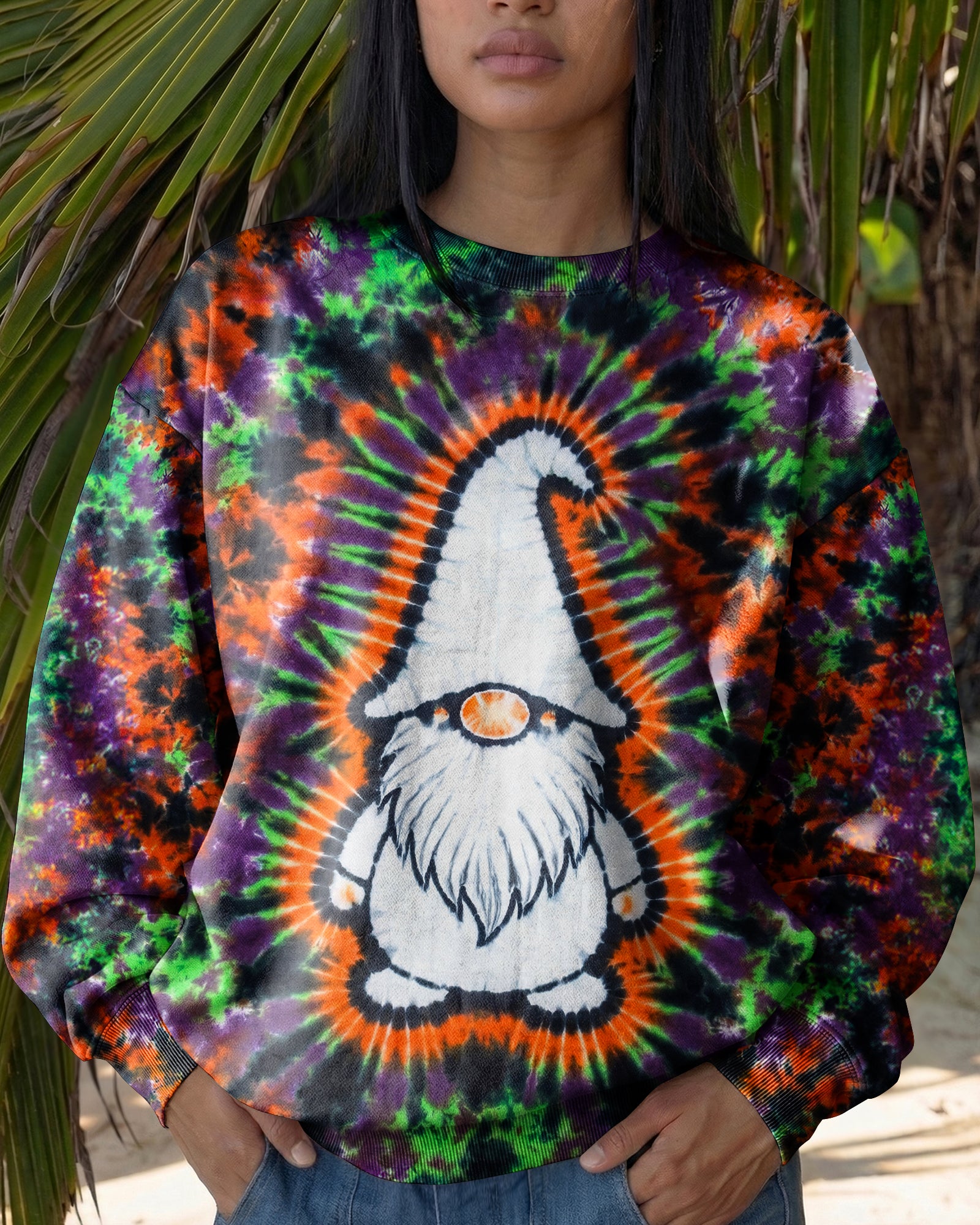 GNOME PURPLE ORANGE BURST ALL OVER PRINT - TLNT1706261